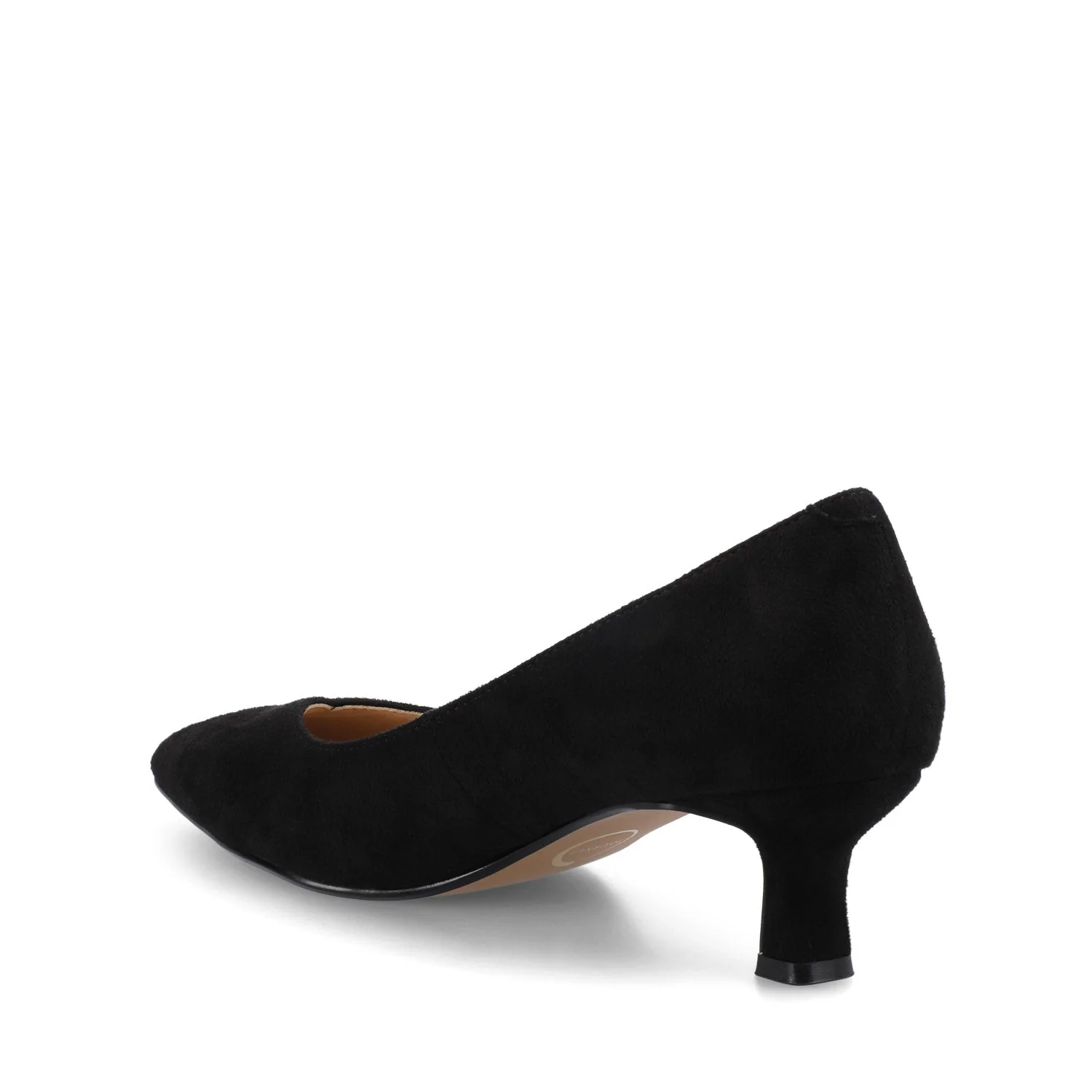 PAMMIE STATEMENT KITTEN HEELS - Black Suede - Image 3