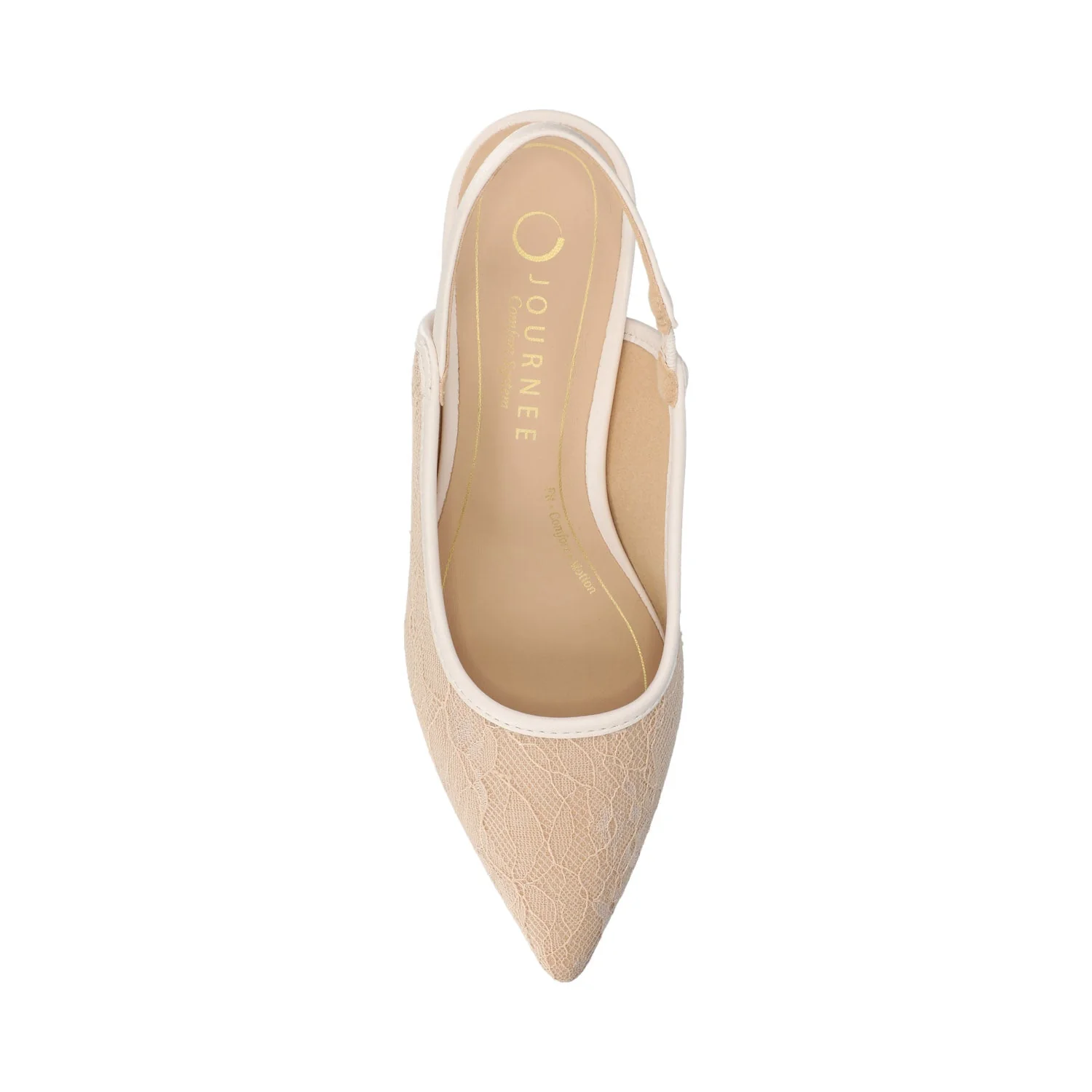 PAULINA KITTEN HEELS IN STATEMENT PATENT - Bone Lace - Image 4