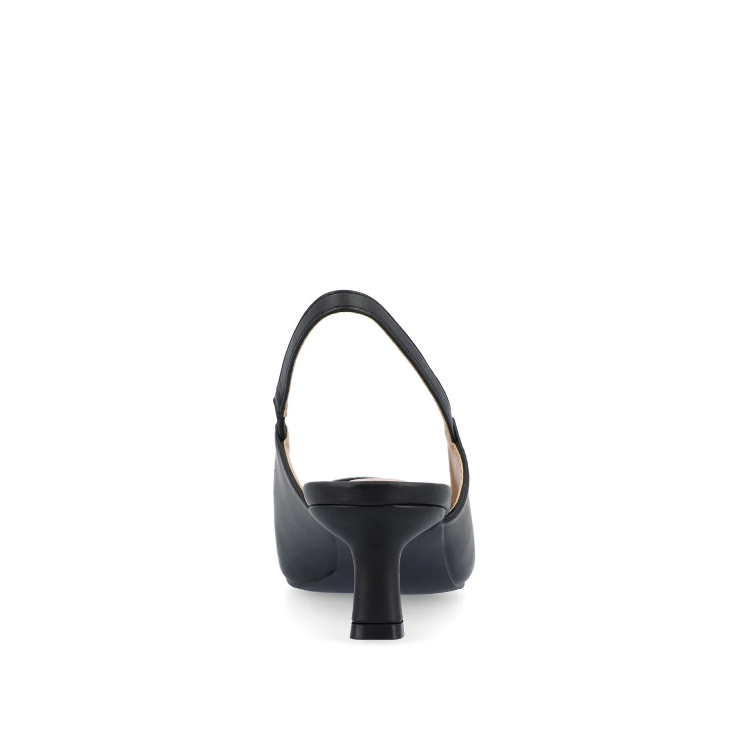 PAULINA SLINGBACK KITTEN HEELS IN PATENT - Black - Image 7