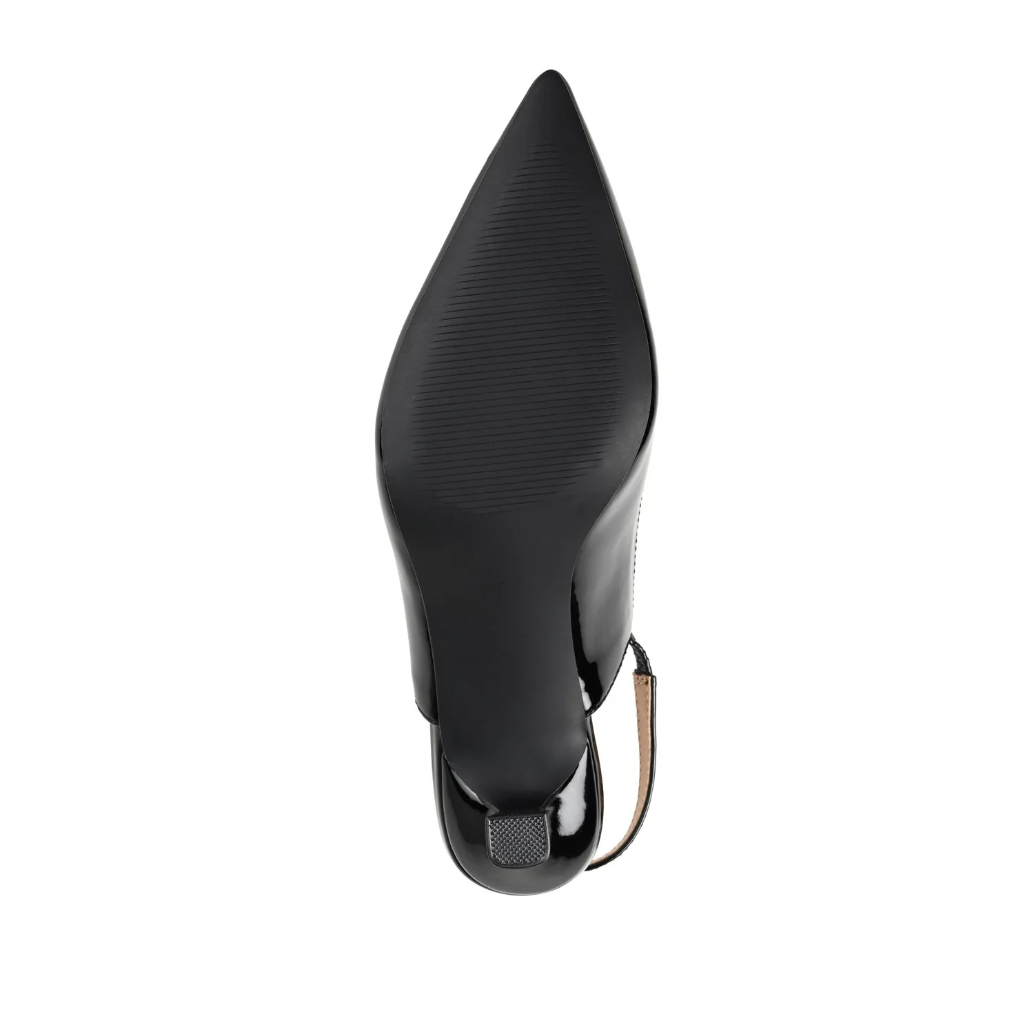 PAULINA SLINGBACK KITTEN HEELS IN PATENT - Patent Black - Image 8