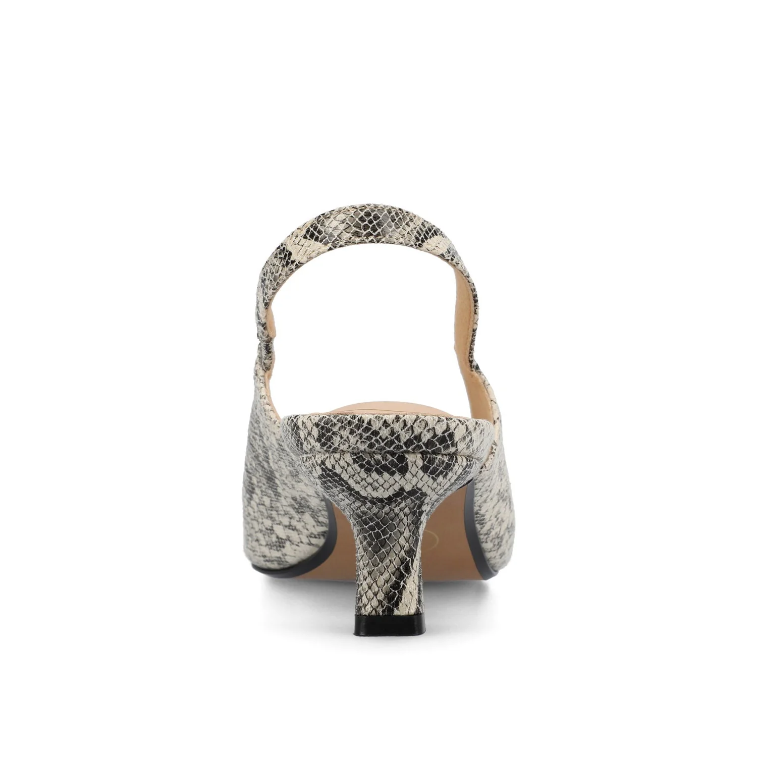 PAULINA SLINGBACK KITTEN HEELS IN PATENT - Snake - Image 7