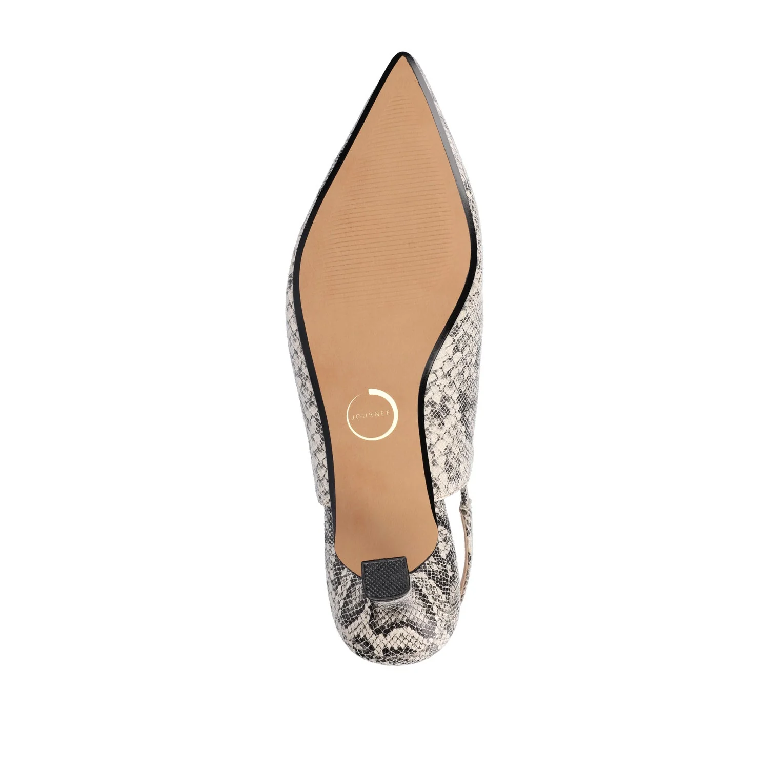 PAULINA SLINGBACK KITTEN HEELS IN PATENT - Snake - Image 8