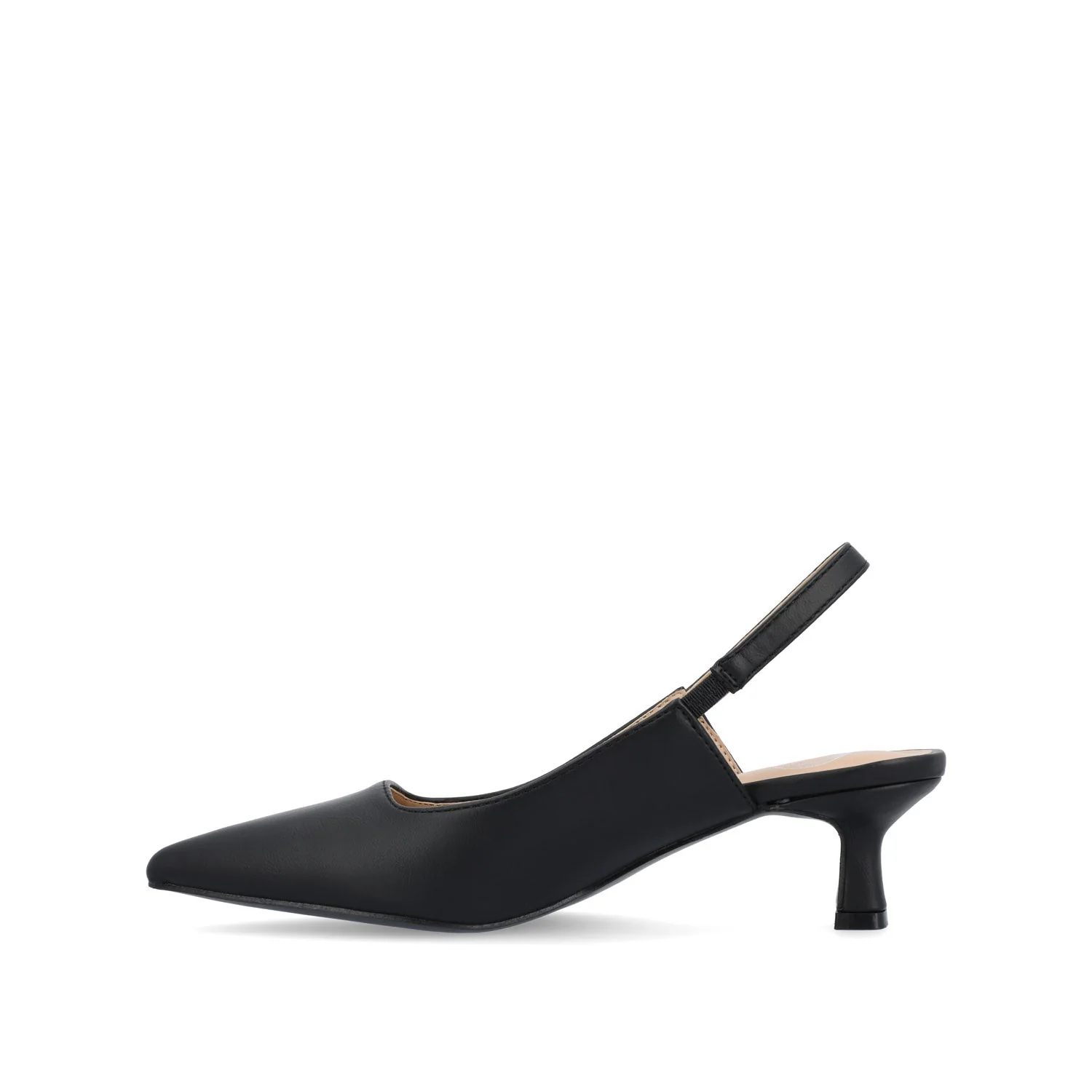 PAULINA PATENT KITTEN HEELS IN WIDE - Black - Image 3