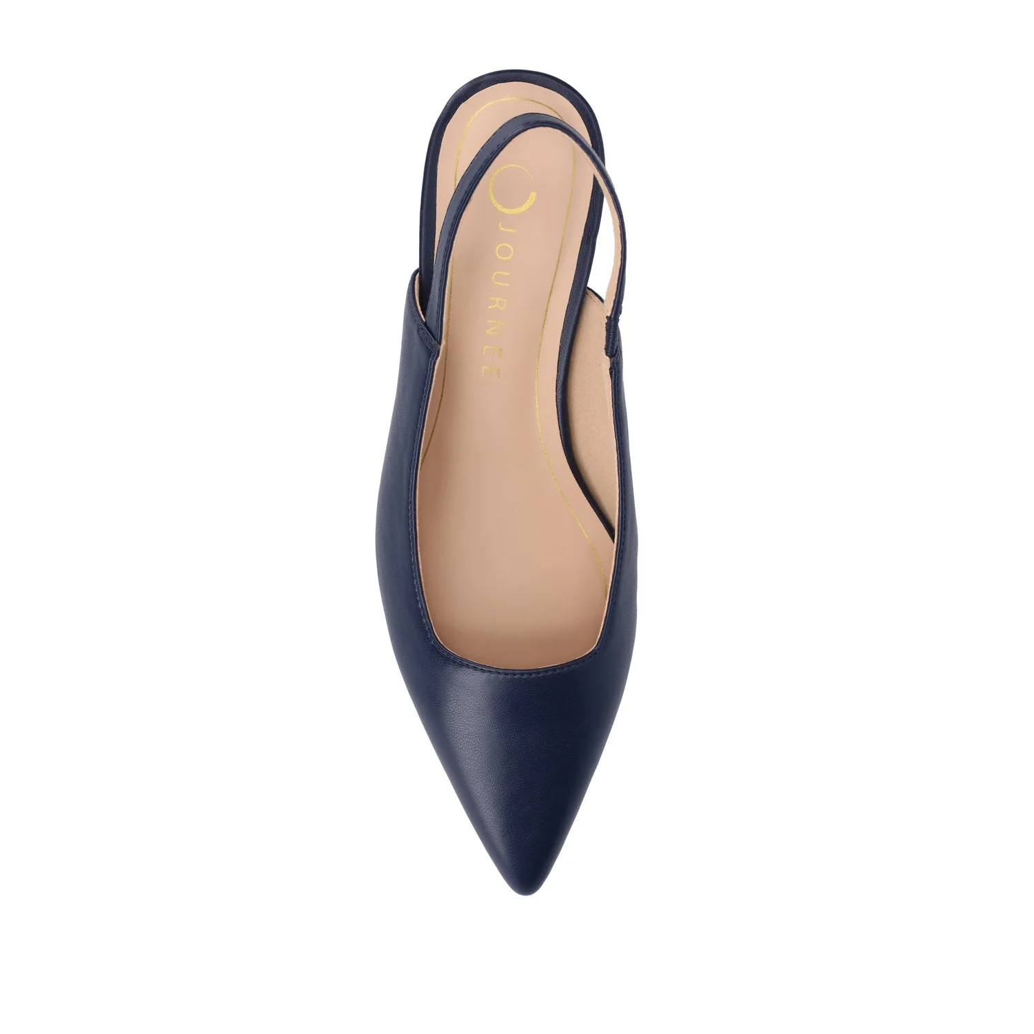 PAULINA PATENT KITTEN HEELS IN WIDE - Navy Nubuck - Image 6