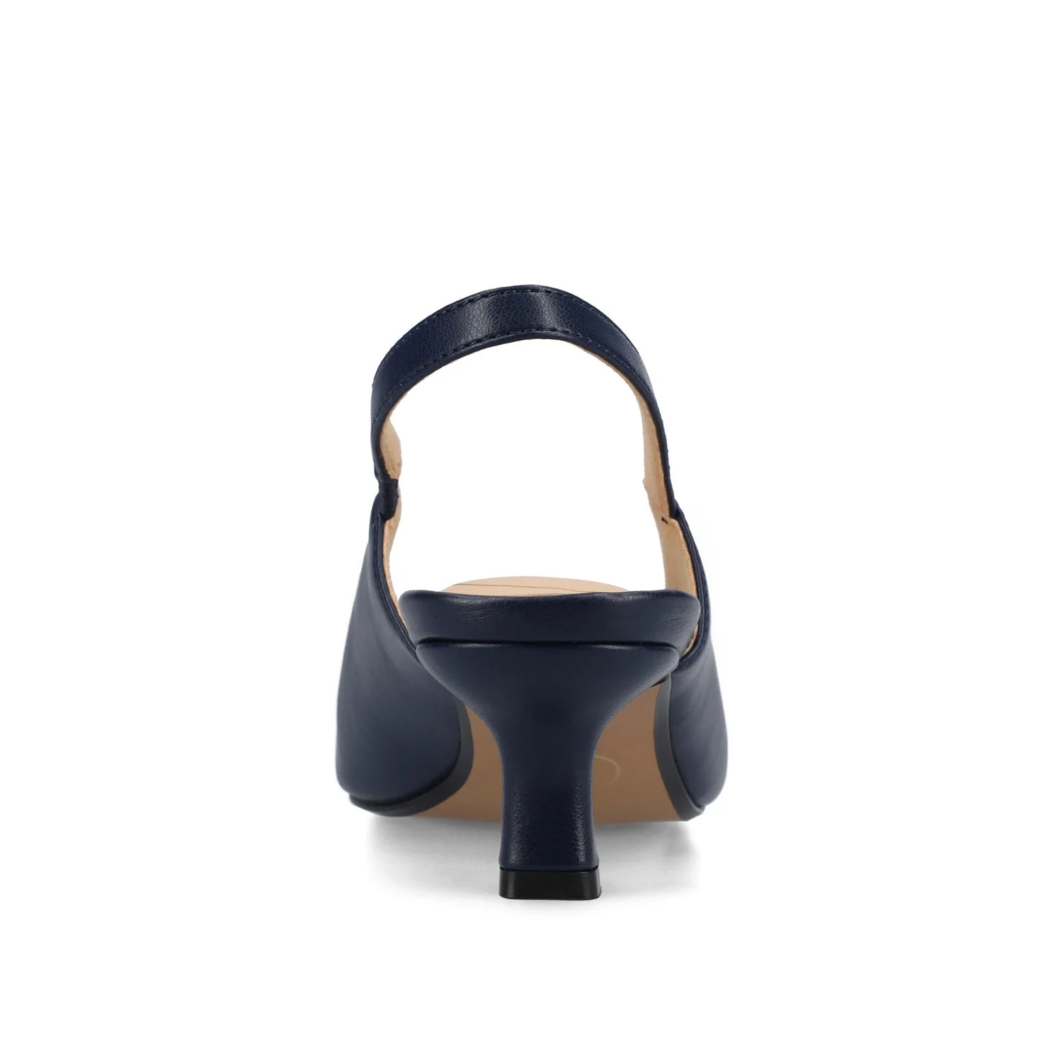 PAULINA PATENT KITTEN HEELS IN WIDE - Navy Nubuck - Image 7