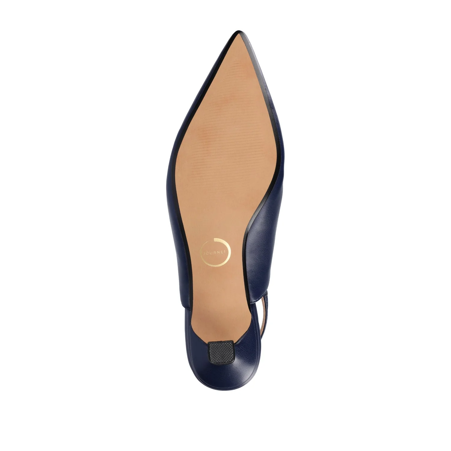 PAULINA PATENT KITTEN HEELS IN WIDE - Navy Nubuck - Image 8