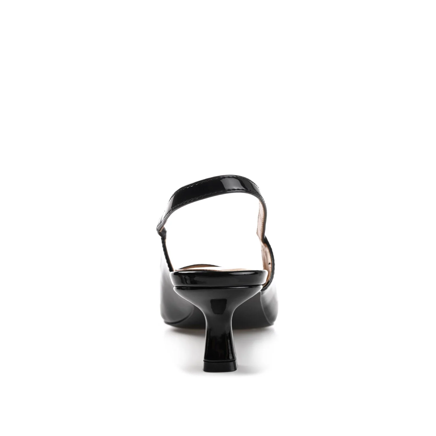 PAULINA PATENT KITTEN HEELS IN WIDE - Patent Black - Image 7