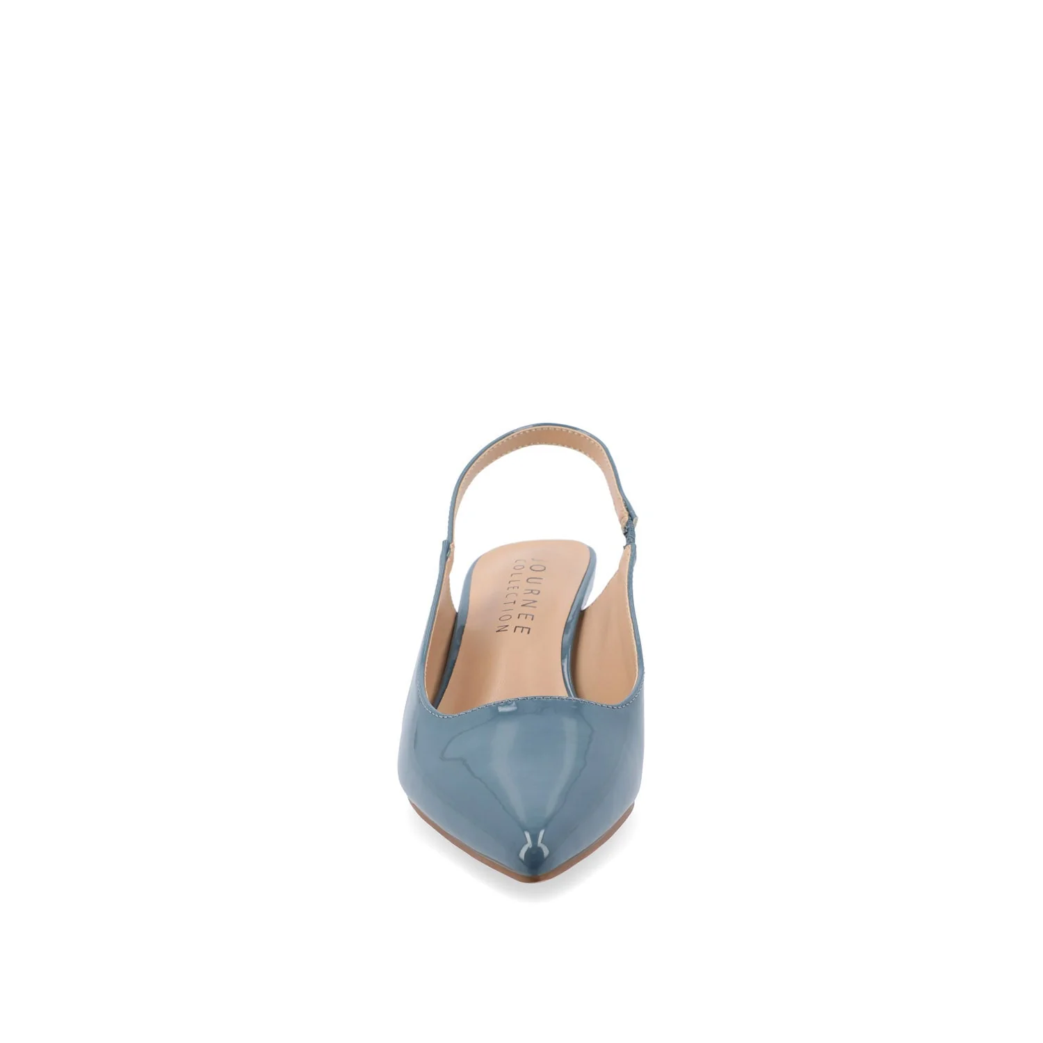 PAULINA PATENT KITTEN HEELS IN WIDE - Patent Blue - Image 5