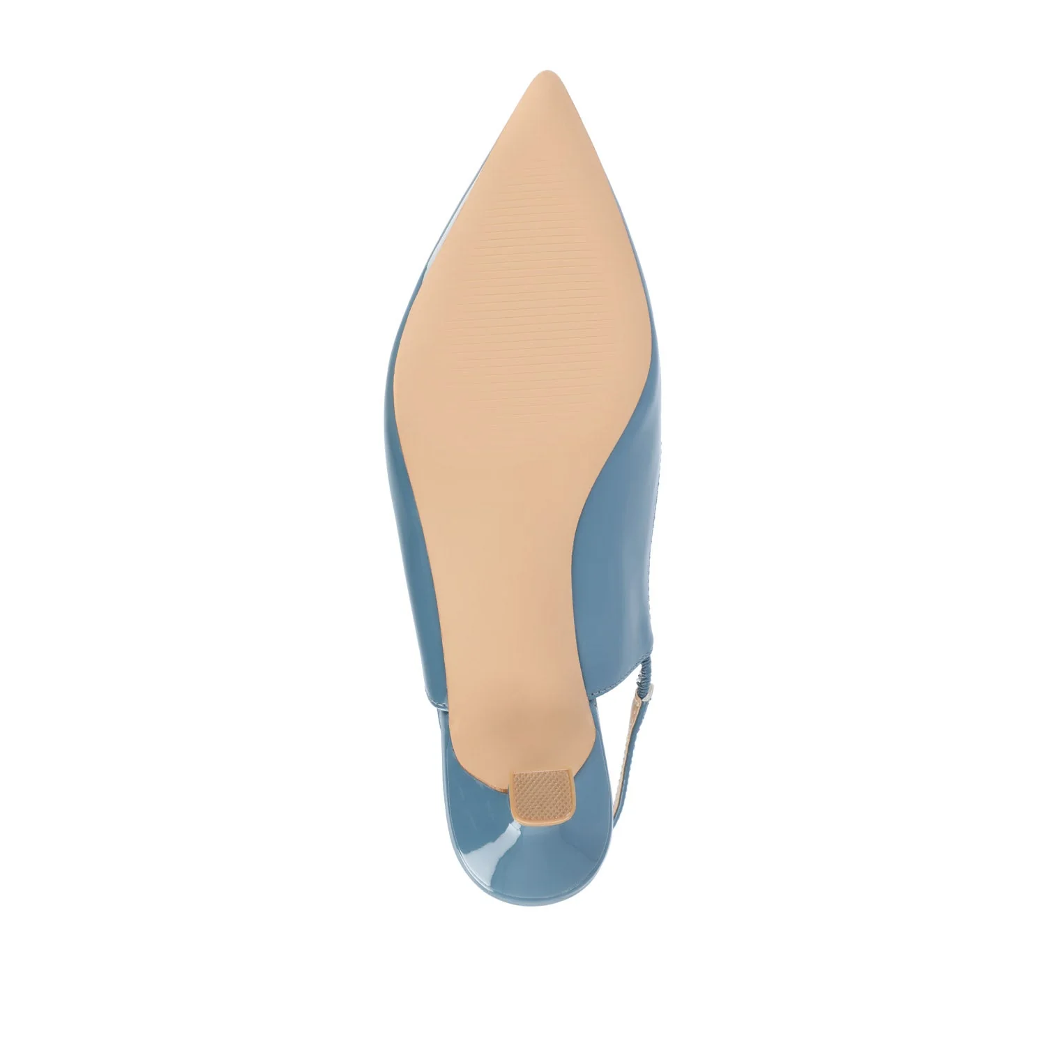 PAULINA PATENT KITTEN HEELS IN WIDE - Patent Blue - Image 8