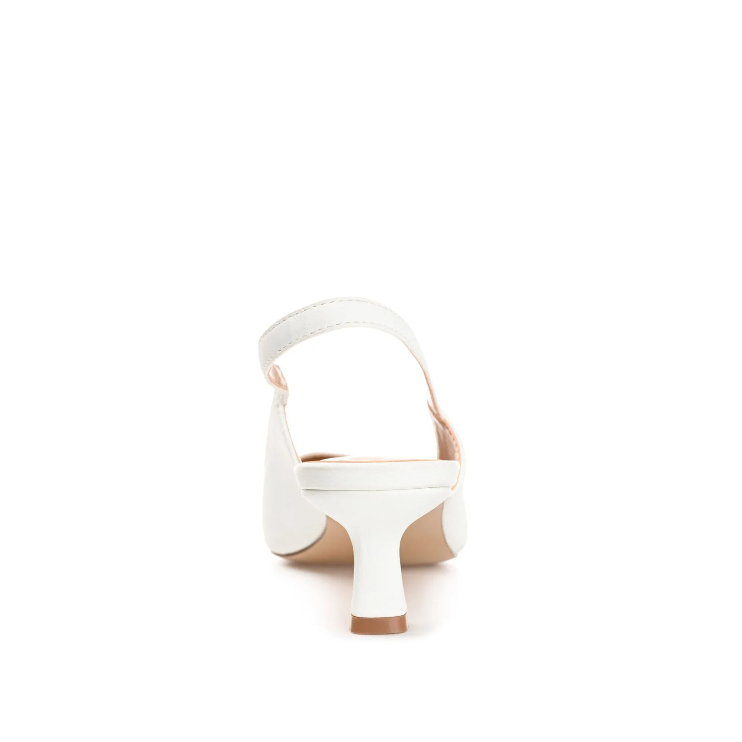 PAULINA PATENT KITTEN HEELS IN WIDE - White - Image 7