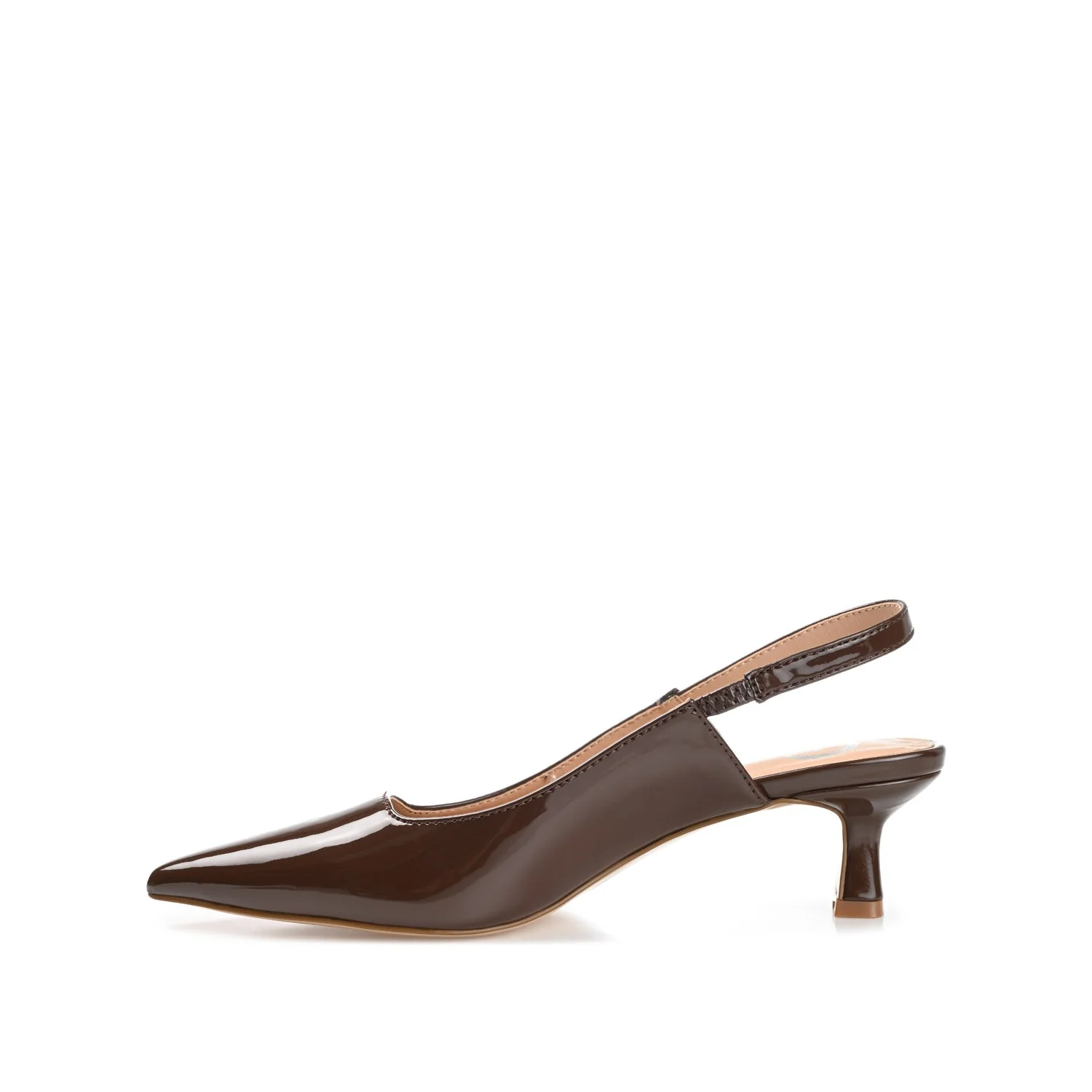 PAULINA KITTEN HEELS IN STATEMENT PATENT - Patent Brown - Image 3