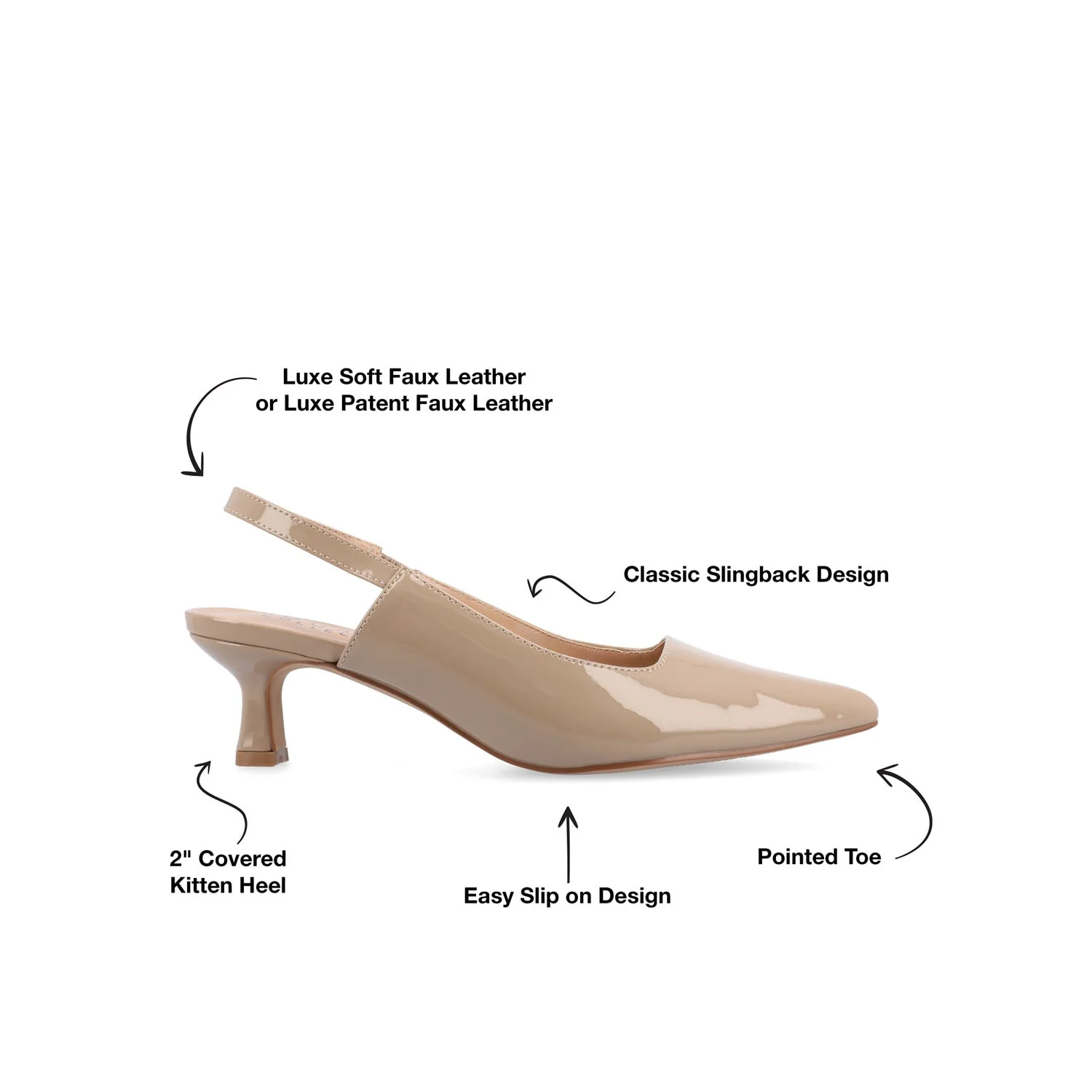 PAULINA KITTEN HEELS IN STATEMENT PATENT - Patent Taupe - Image 10