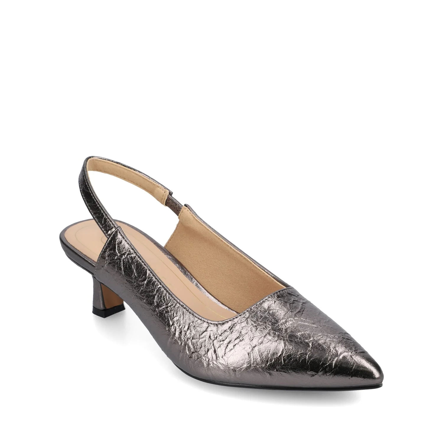PAULINA SLING BACK PUMPS IN WIDE - Pewter - Image 2