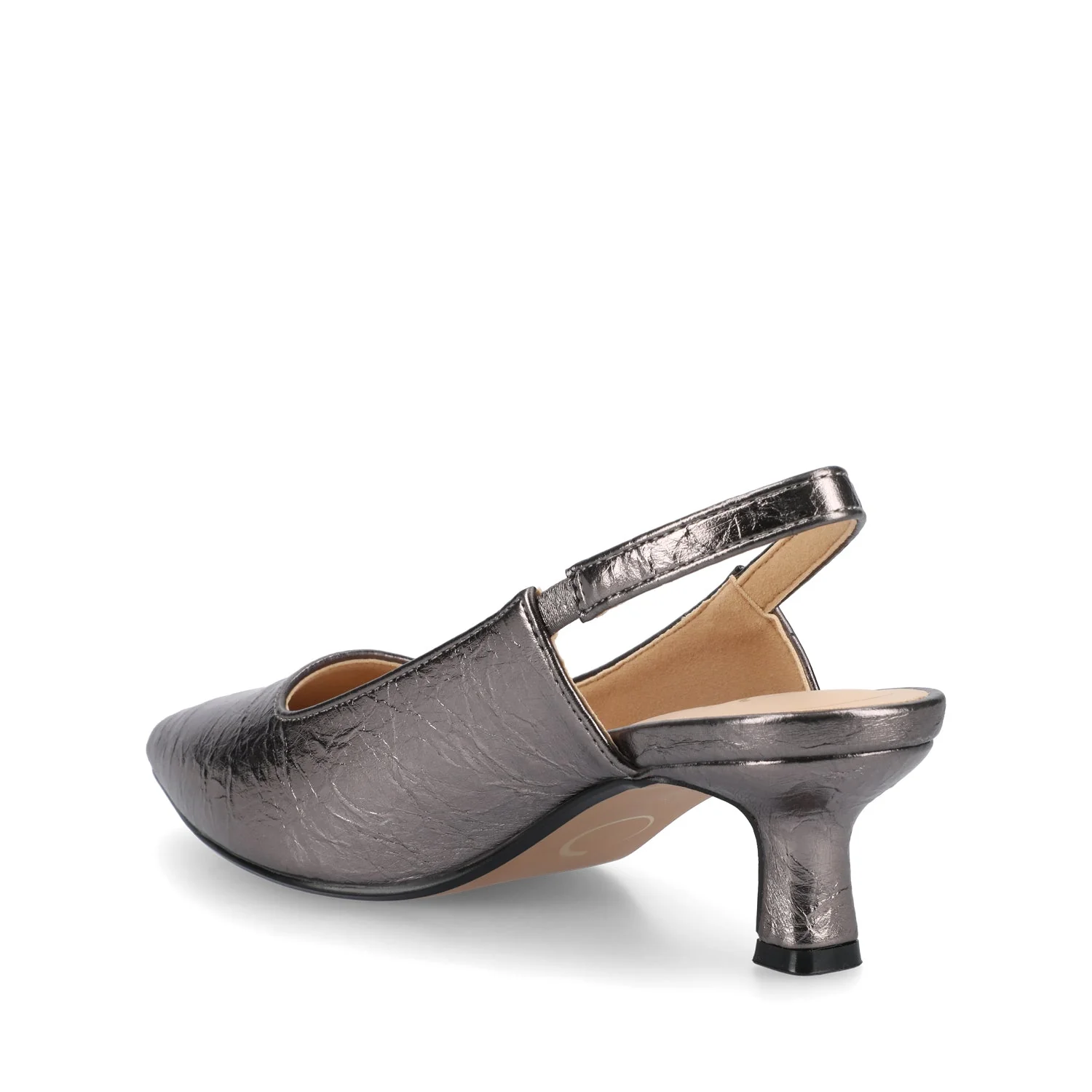 PAULINA SLING BACK PUMPS - Pewter - Image 3
