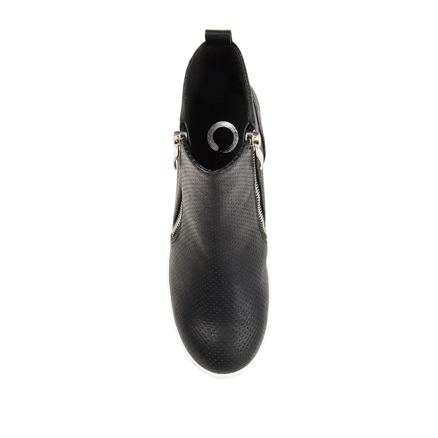 PENNELOPE WEDGE SNEAKERS IN VEGAN LEATHER - Black - Image 8