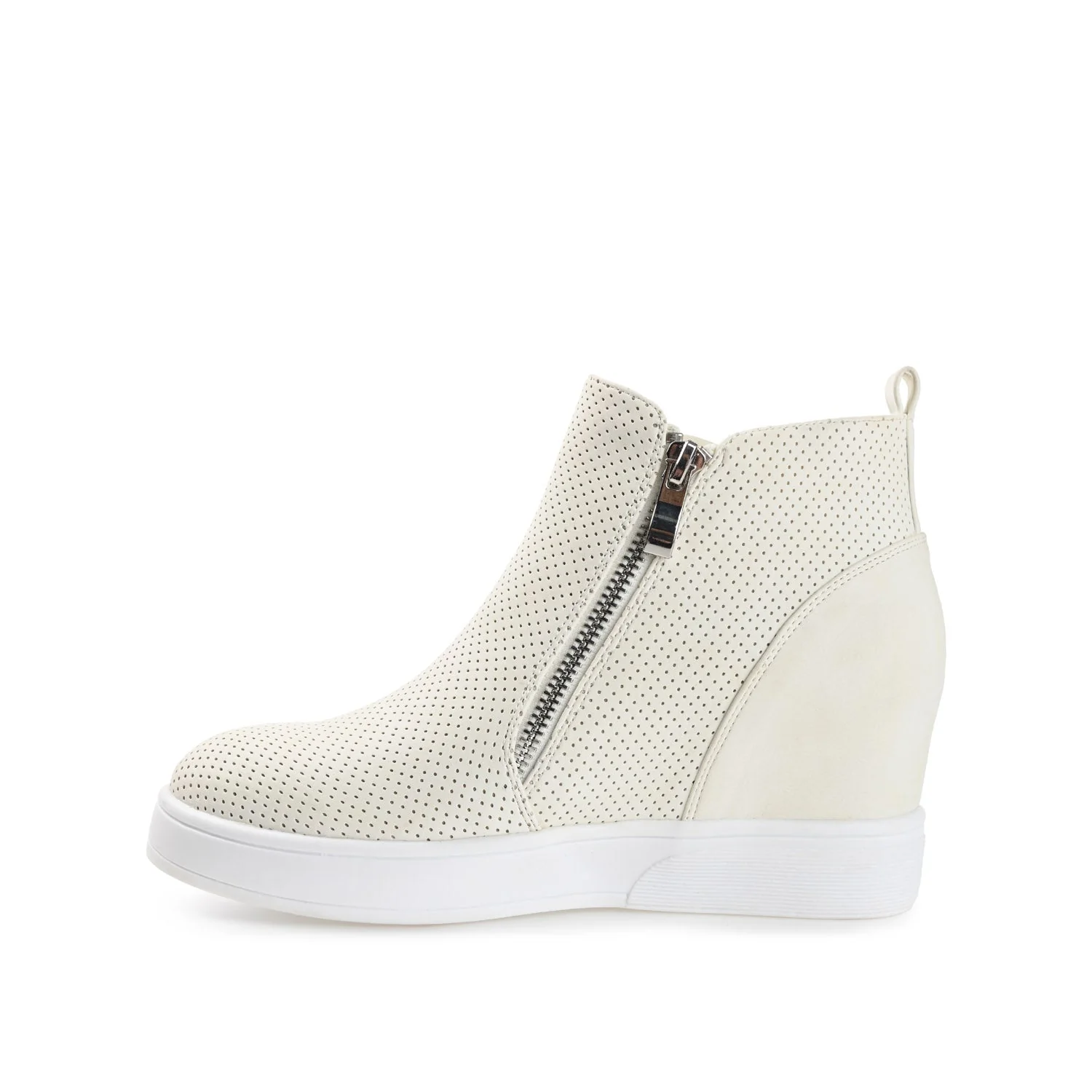 PENNELOPE WEDGE SNEAKERS IN VEGAN LEATHER - Ivory - Image 3