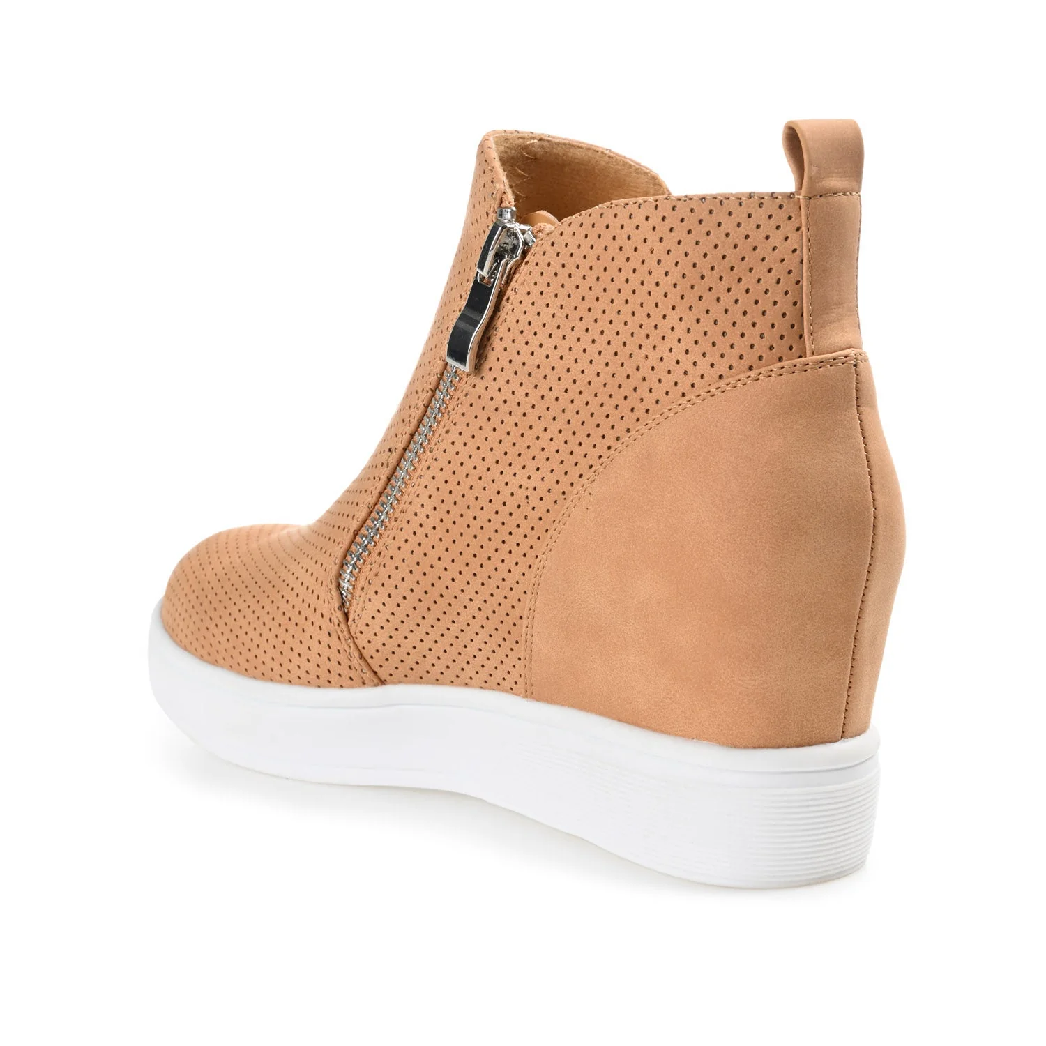 PENNELOPE WEDGE SNEAKERS IN WIDE - Tan - Image 4