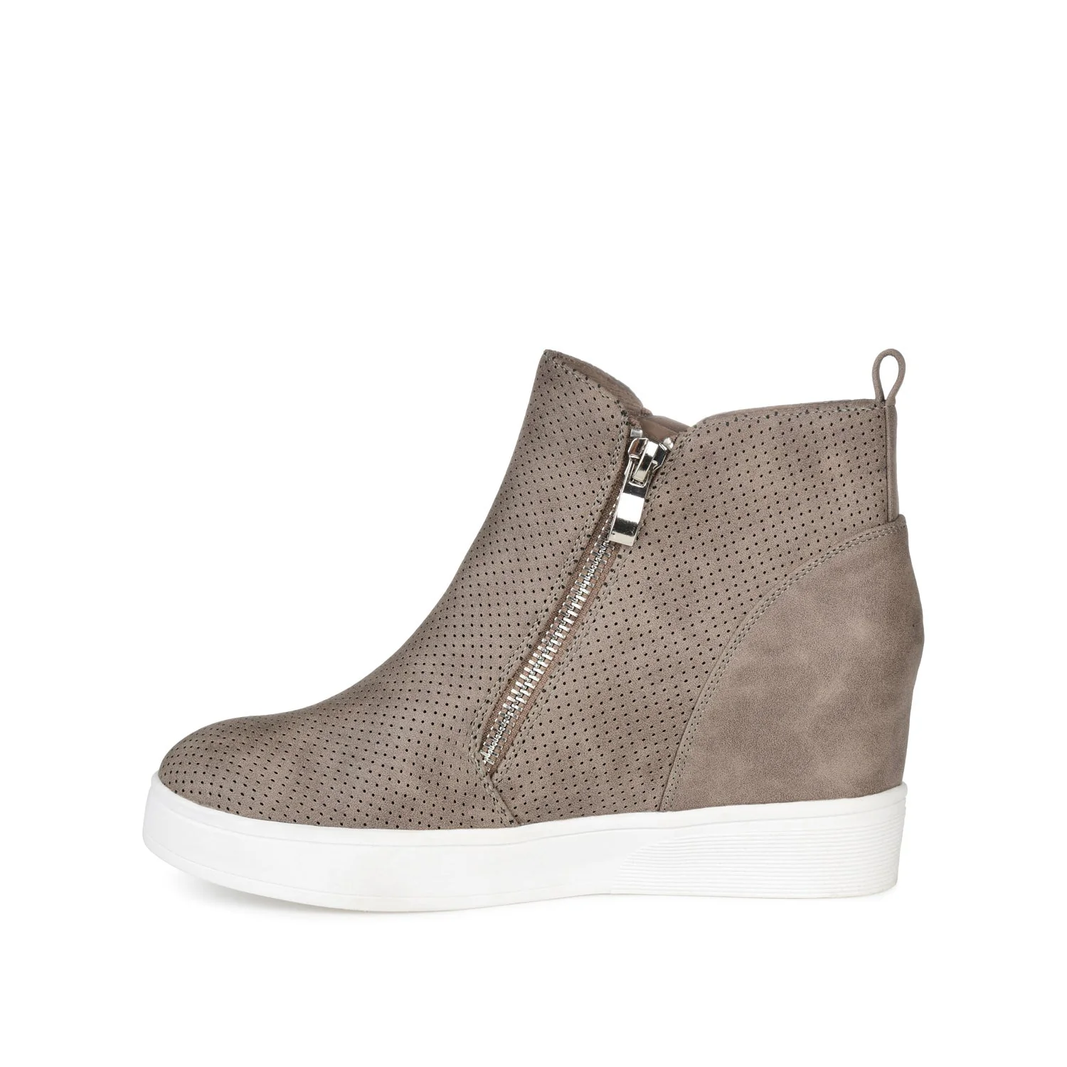 PENNELOPE WEDGE SNEAKERS IN WIDE - Taupe - Image 3
