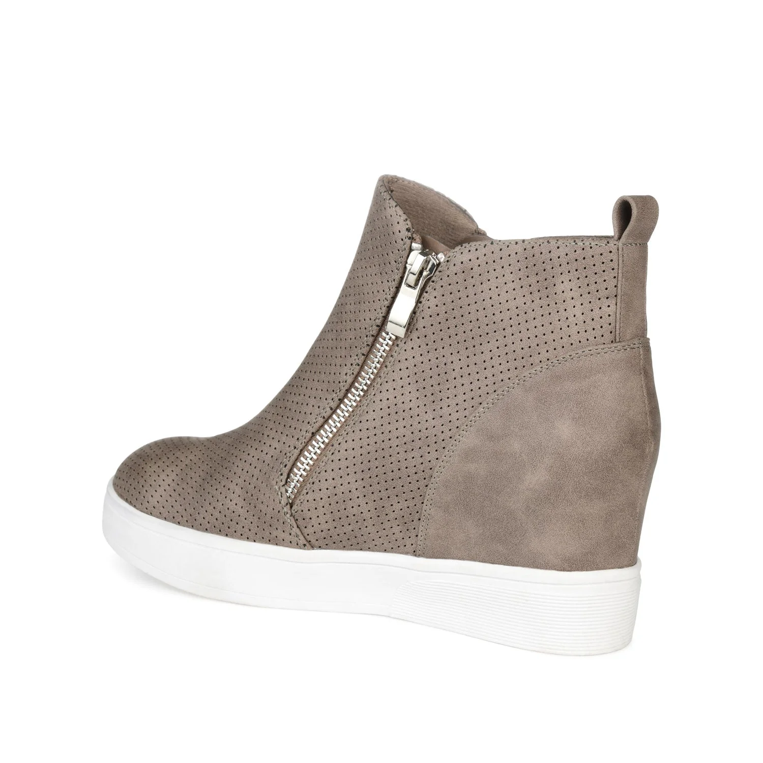 PENNELOPE WEDGE SNEAKERS IN WIDE - Taupe - Image 4