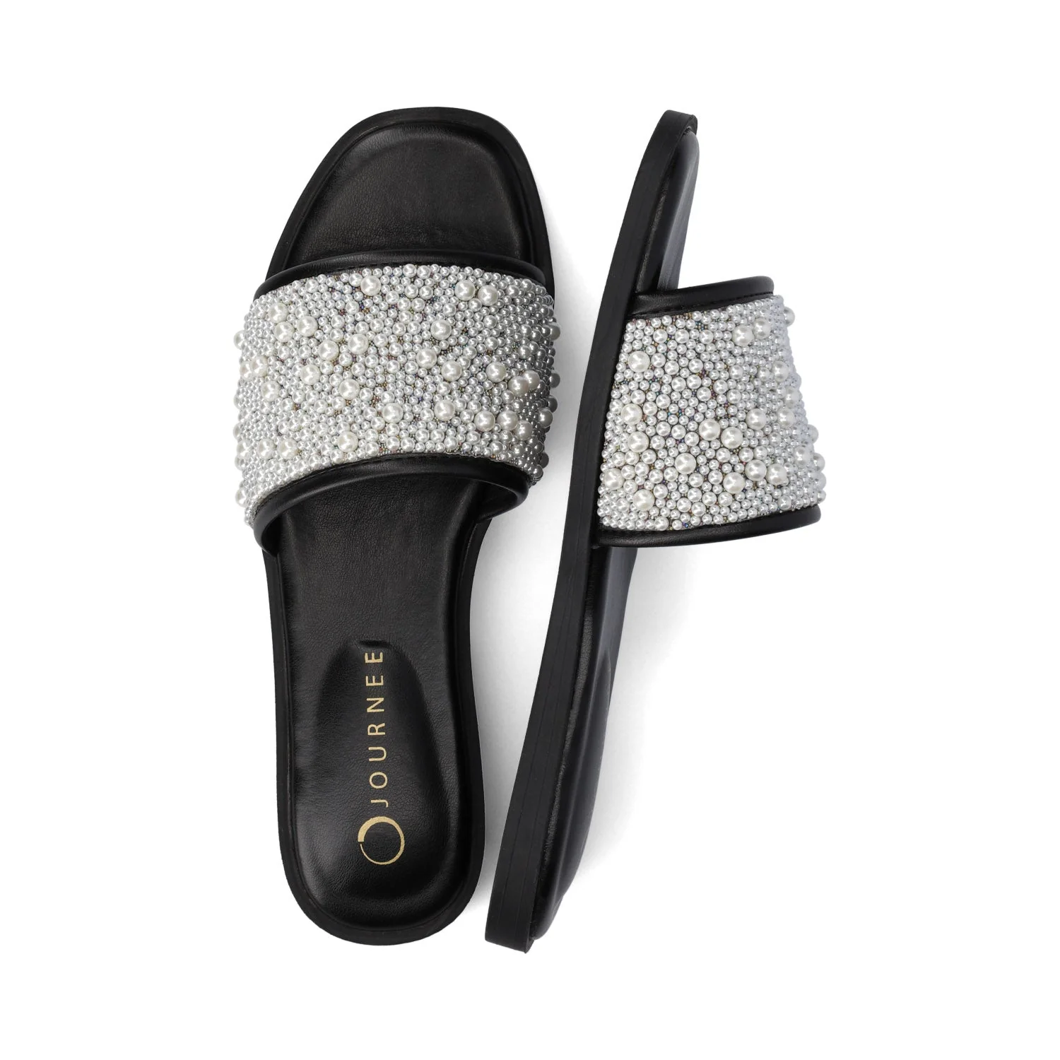 PRECLY EVENING FLAT SANDALS - Black - Image 3