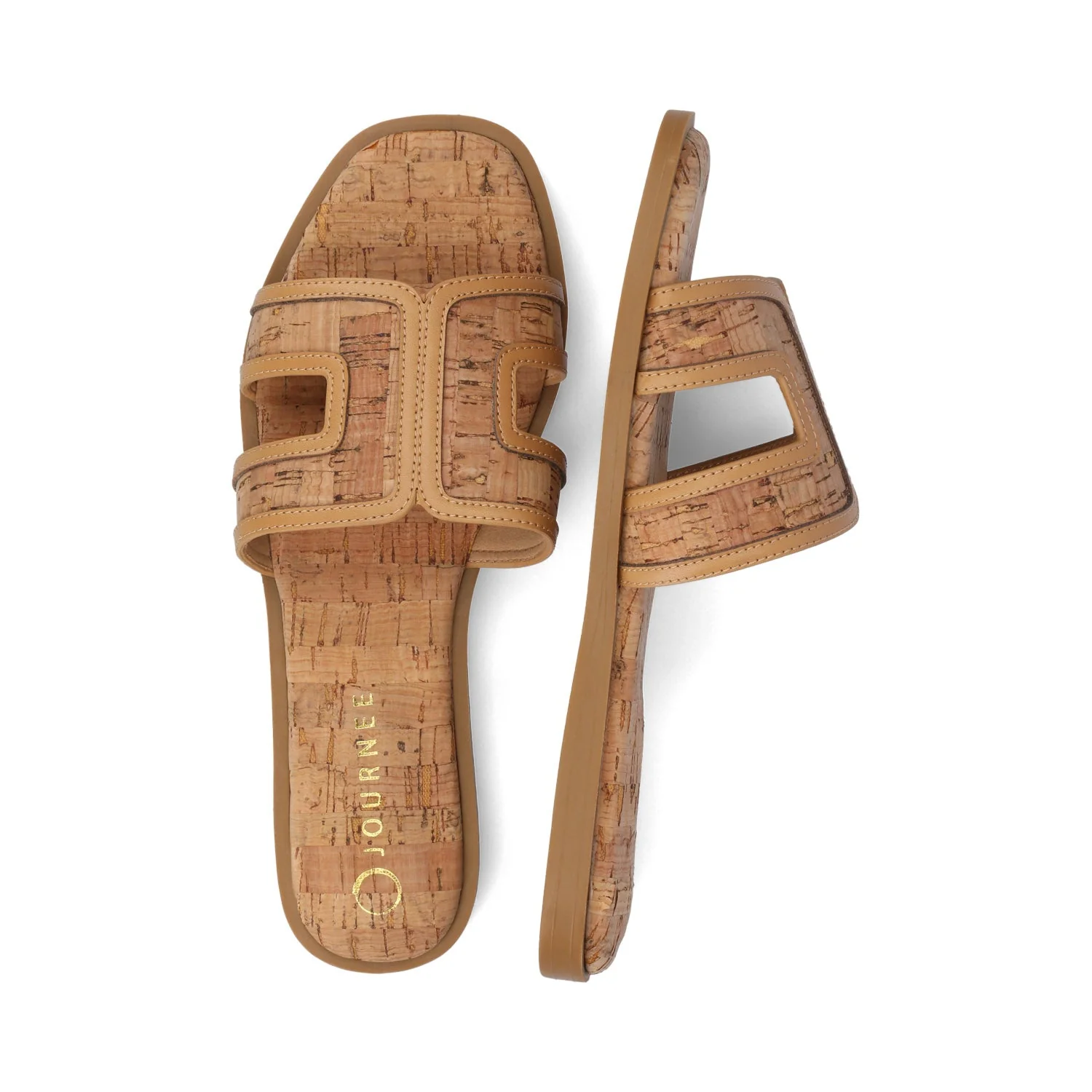 PRIMAH FLAT SANDALS - Cork - Image 3