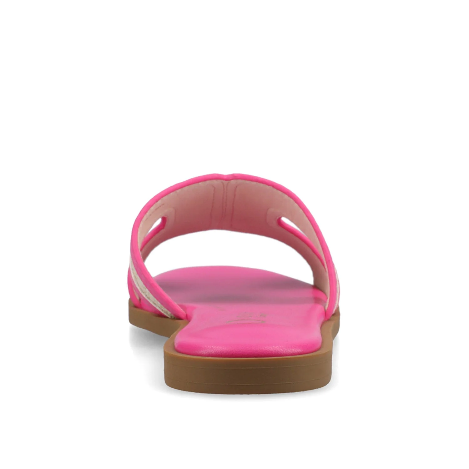 PRIMAH FLAT SANDALS - Fuschia Raffia - Image 6