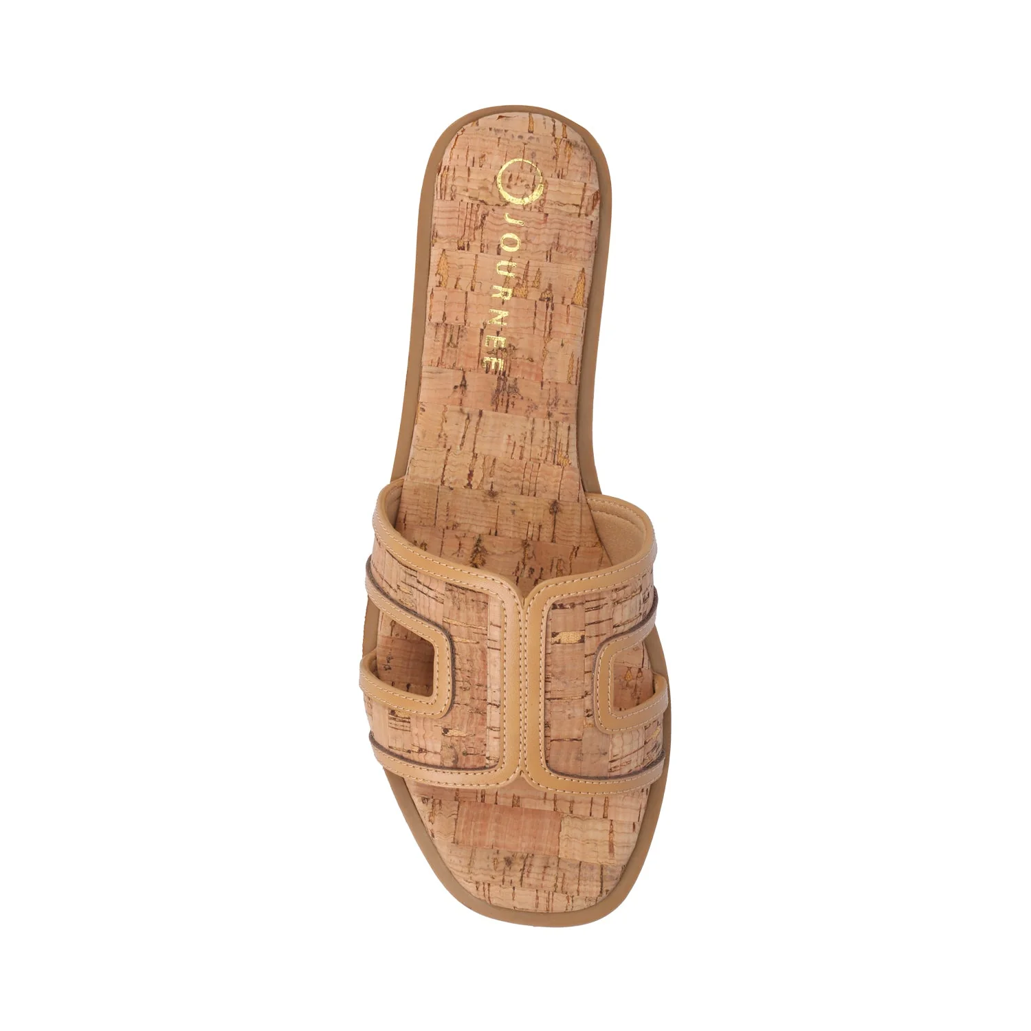 PRIMAH FLAT SANDALS IN WIDE - Cork - Image 4