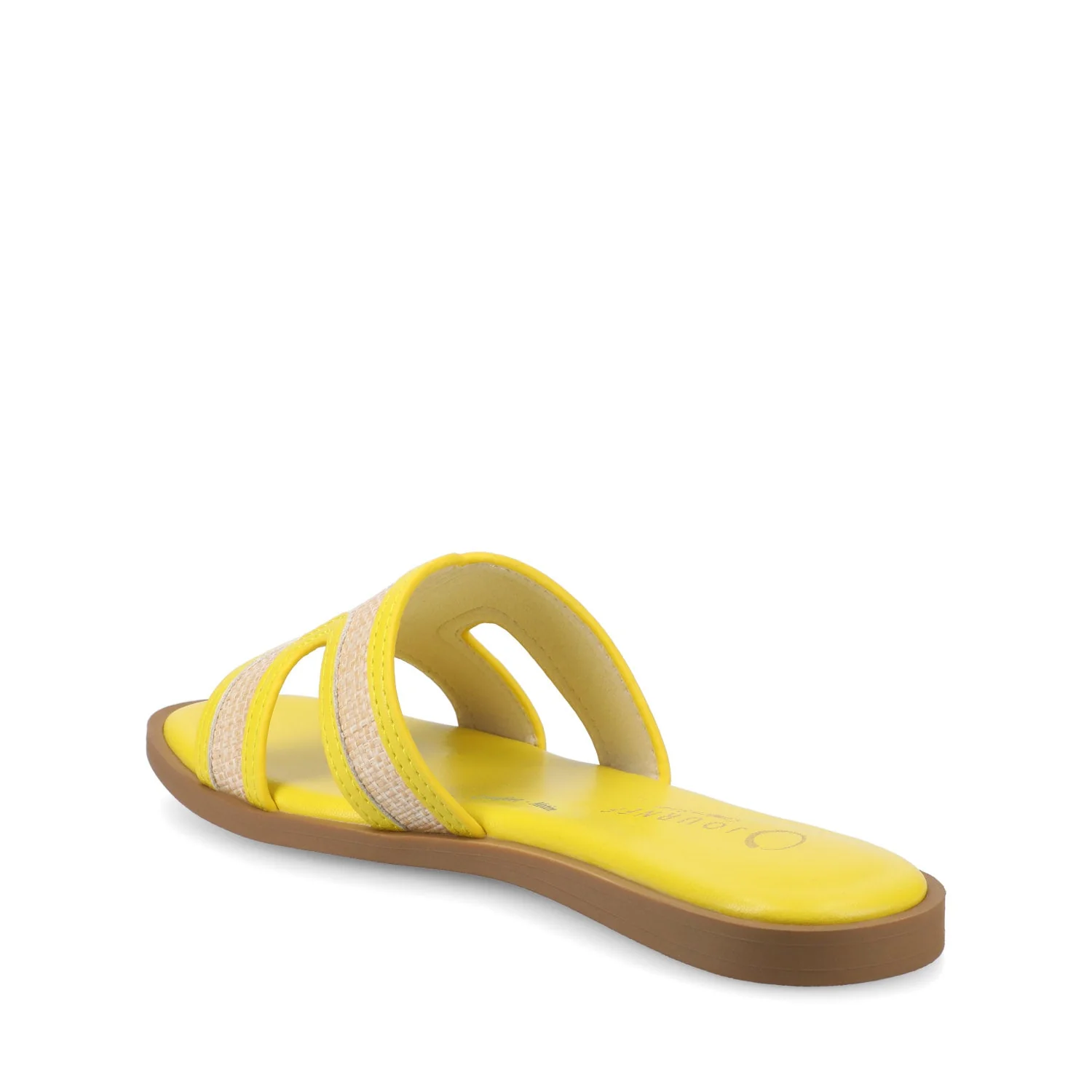 PRIMAH FLAT SANDALS IN WIDE - Mango Raffia - Image 3