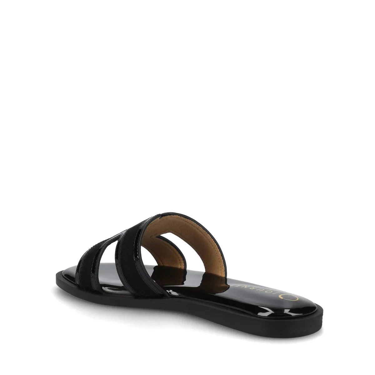 PRIMAH FLAT SANDALS IN WIDE - Patent/Black - Image 4
