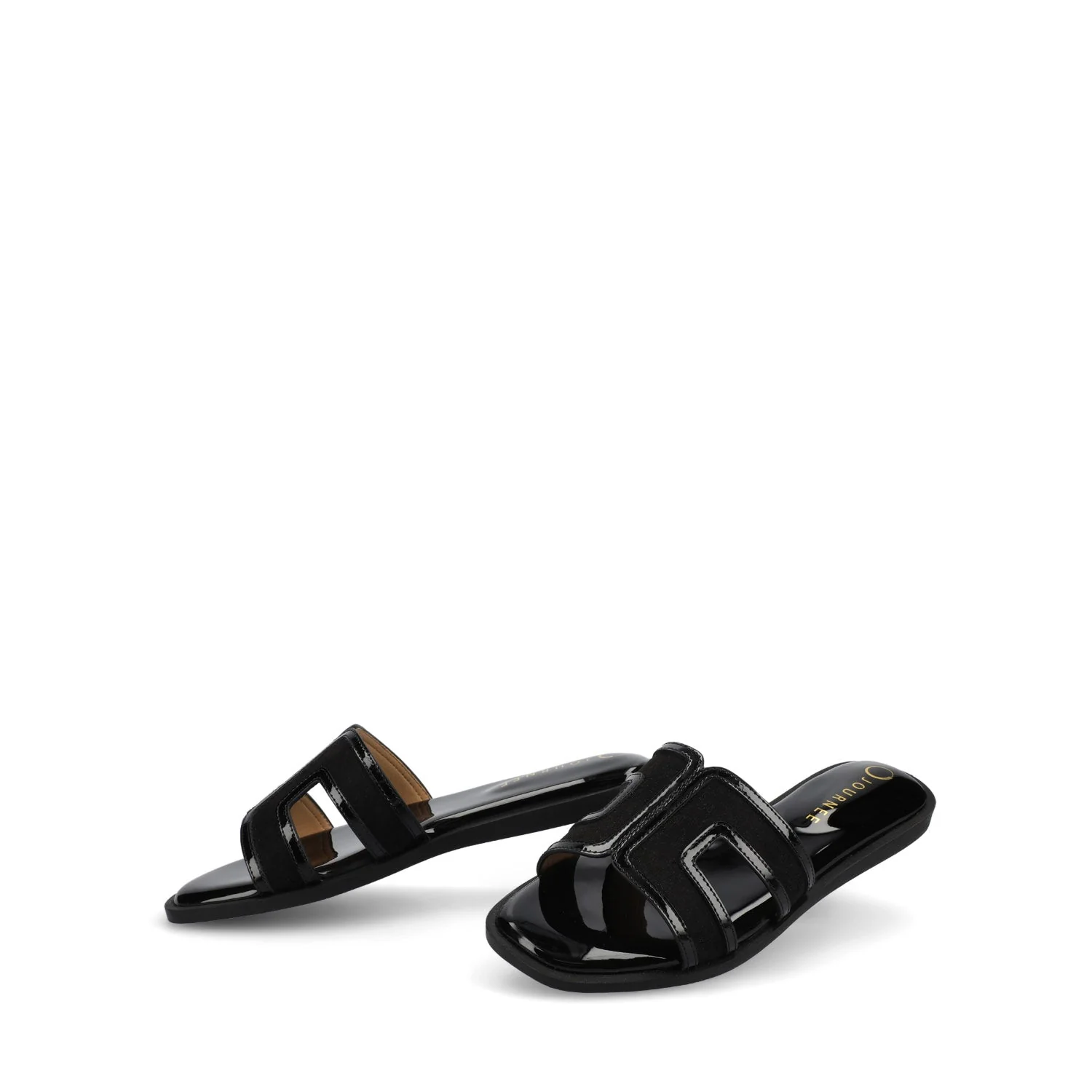 PRIMAH FLAT SANDALS - Patent/Black - Image 2
