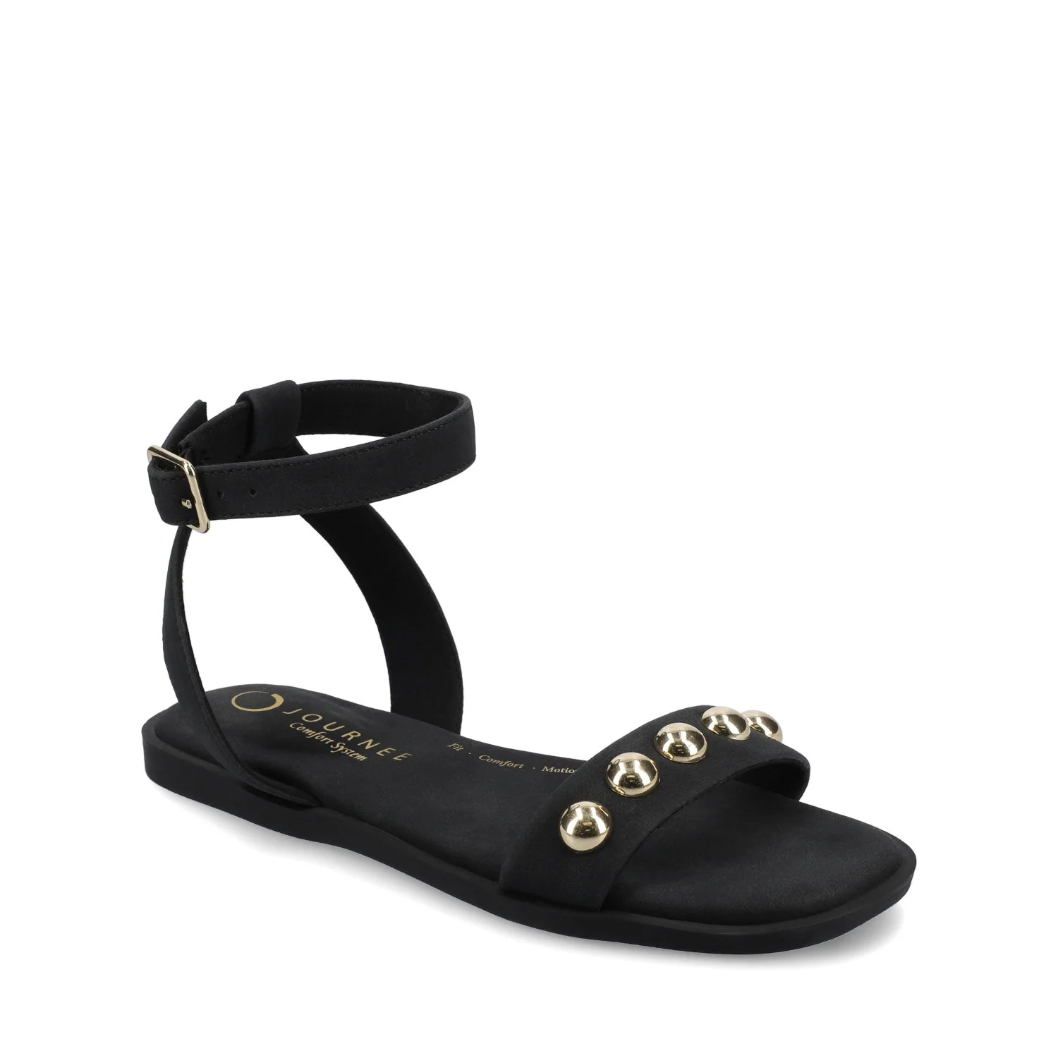 PRIMROSE ANKLE STRAP SANDALS - Black Nubuck - Image 2