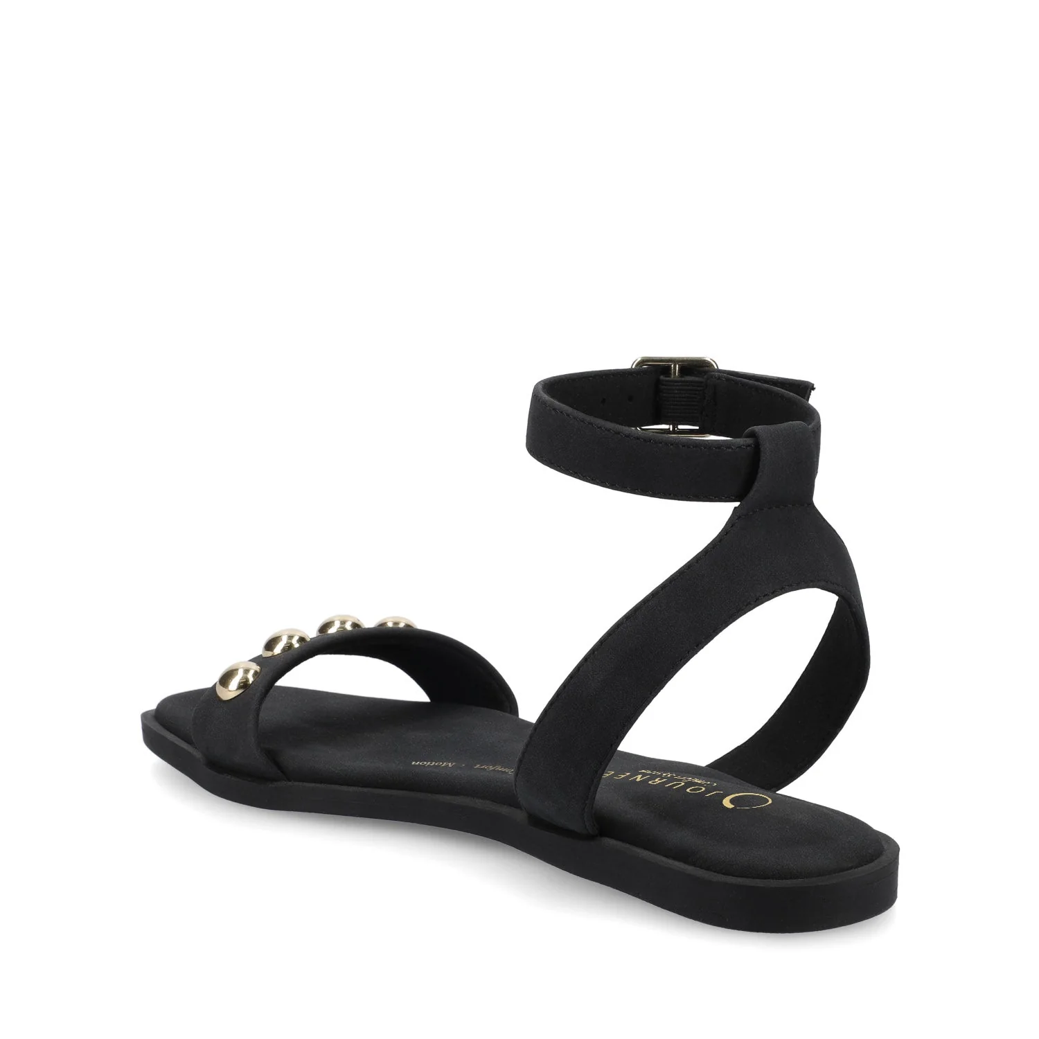 PRIMROSE ANKLE STRAP SANDALS - Black Nubuck - Image 3