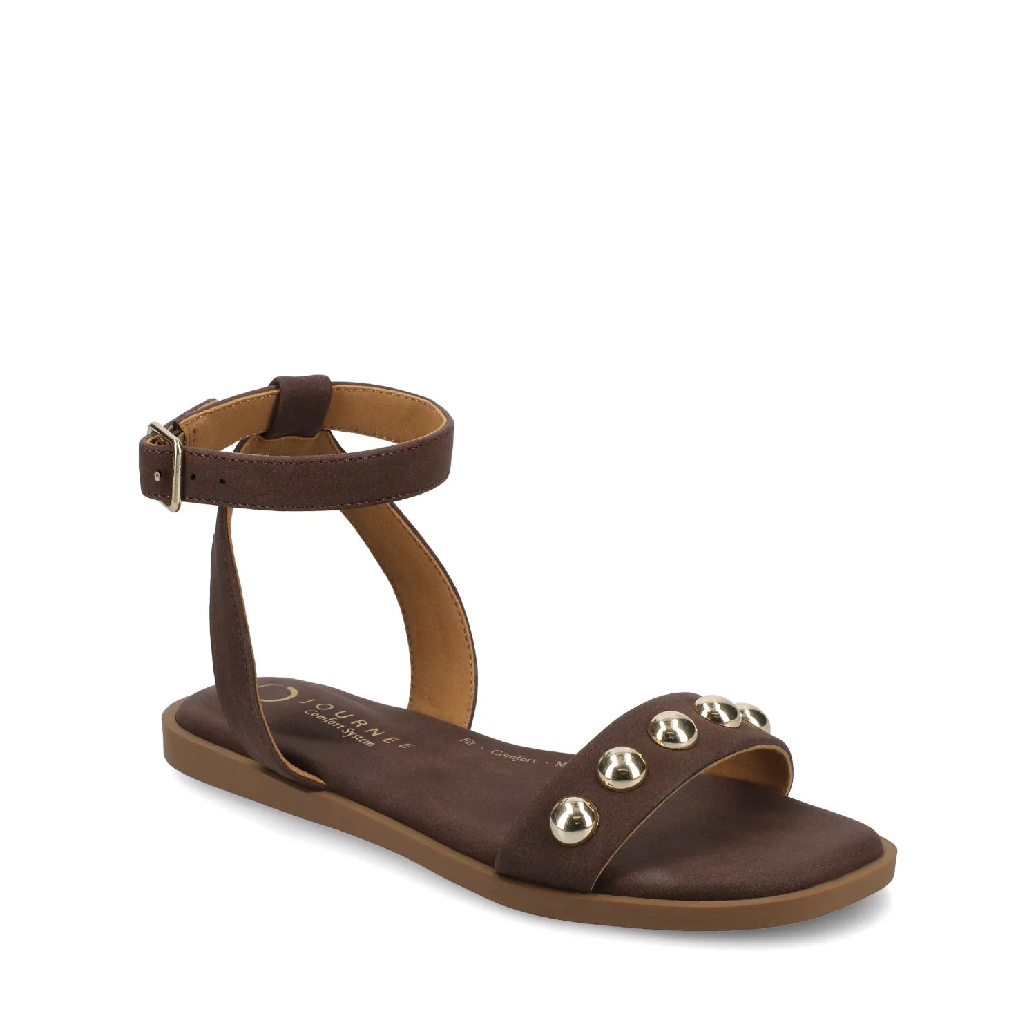 PRIMROSE ANKLE STRAP SANDALS - Chocolate Nubuck - Image 2