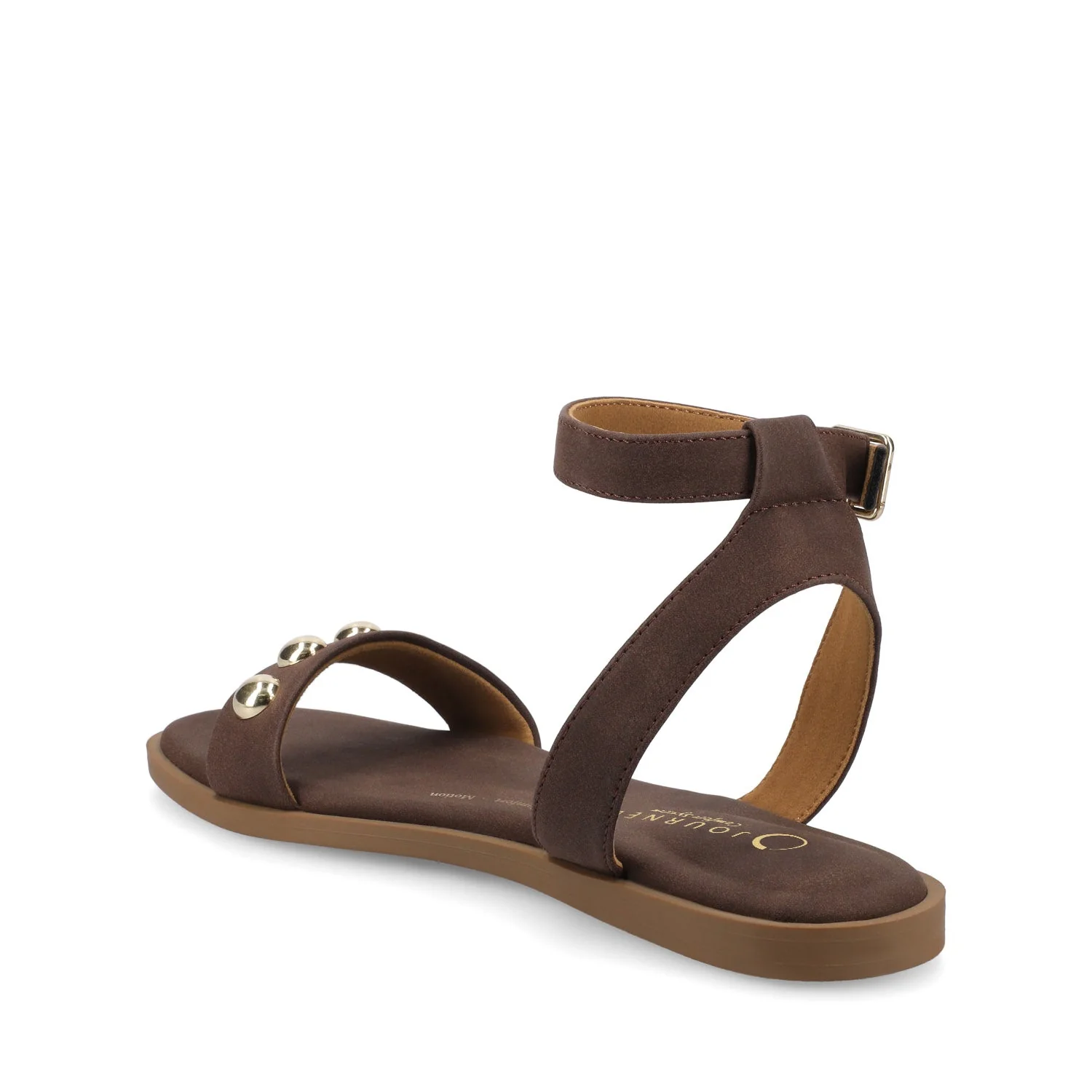 PRIMROSE ANKLE STRAP SANDALS - Chocolate Nubuck - Image 3