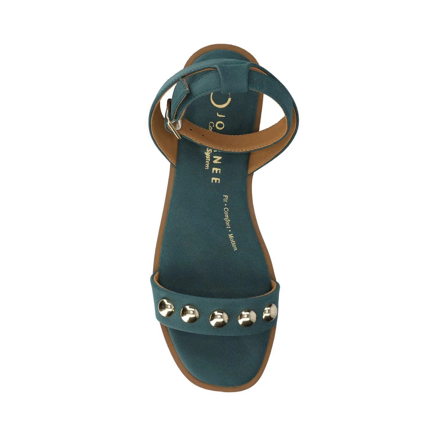 PRIMROSE ANKLE STRAP SANDALS - Teal Nubuck - Image 4