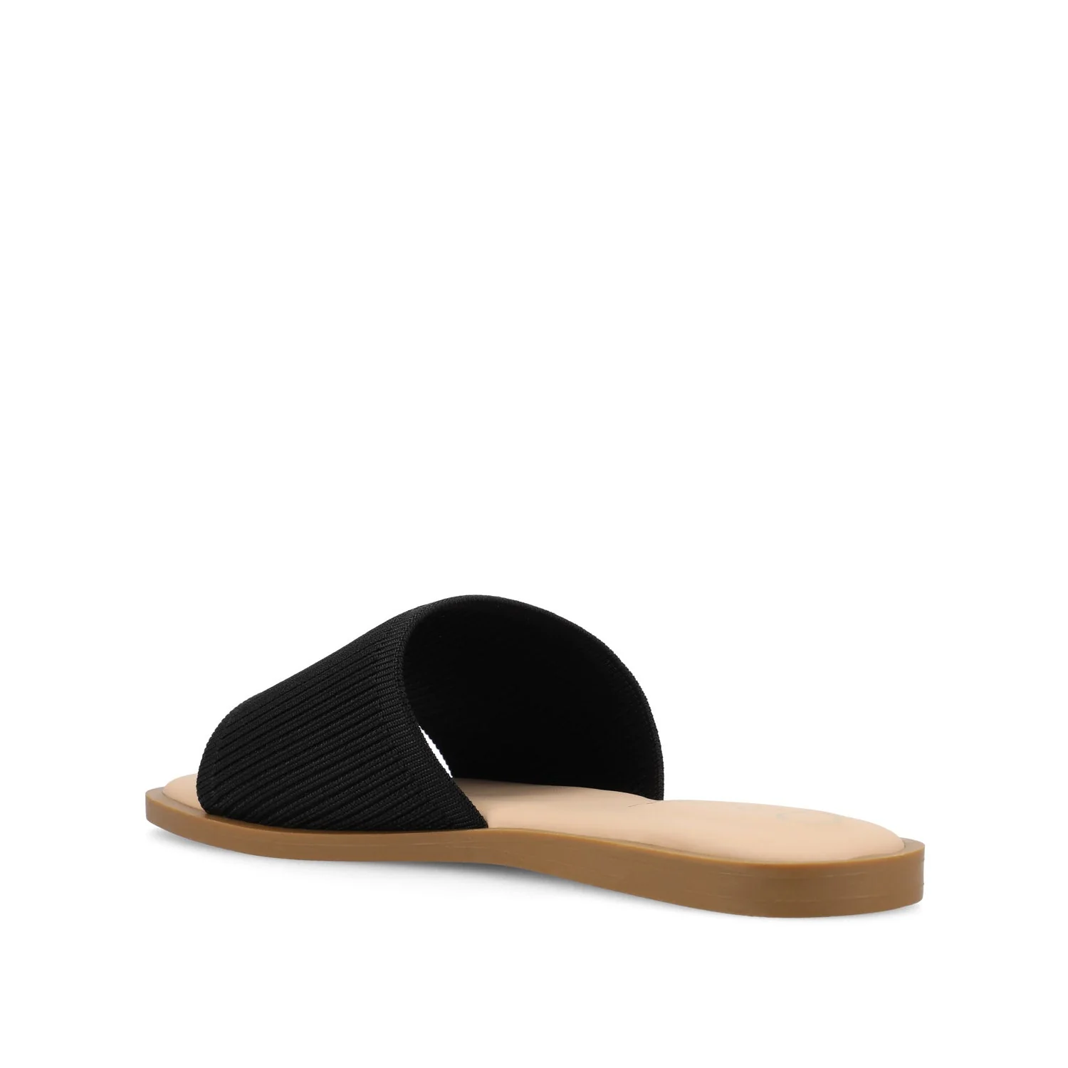 PRISILLA SLIDE SANDALS IN KNIT FABRIC - Black - Image 4