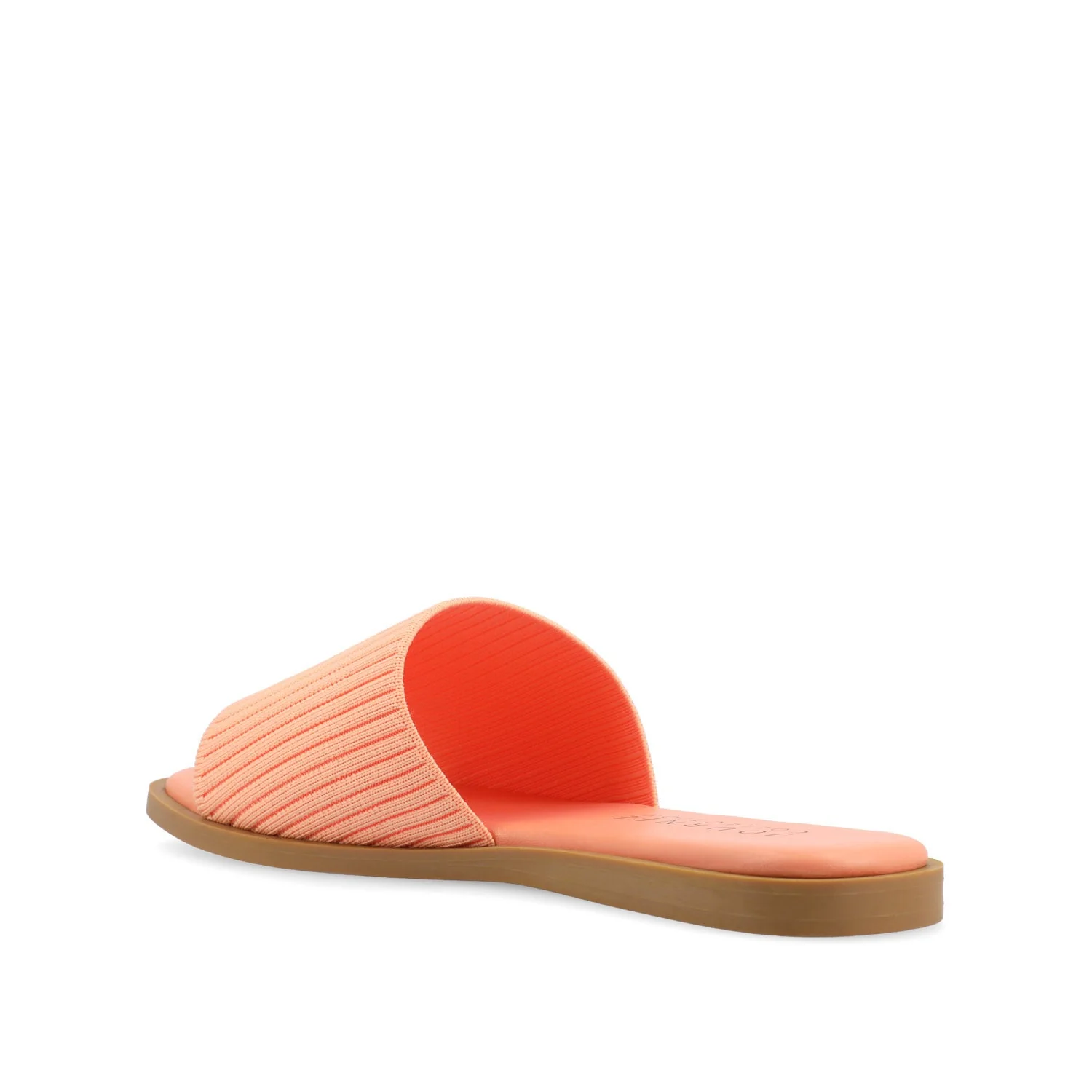 PRISILLA SLIDE SANDALS IN KNIT FABRIC - Peach - Image 5