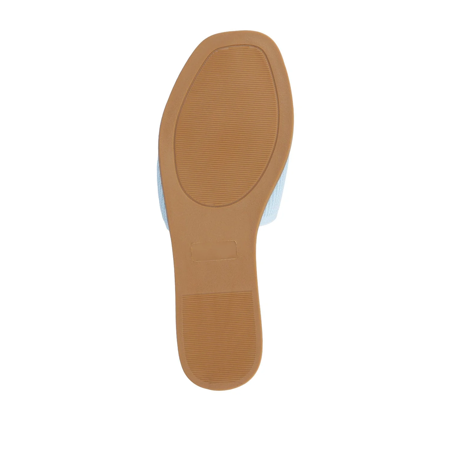 PRISILLA SLIDE SANDALS IN KNIT FABRIC IN WIDE - Blue - Image 8
