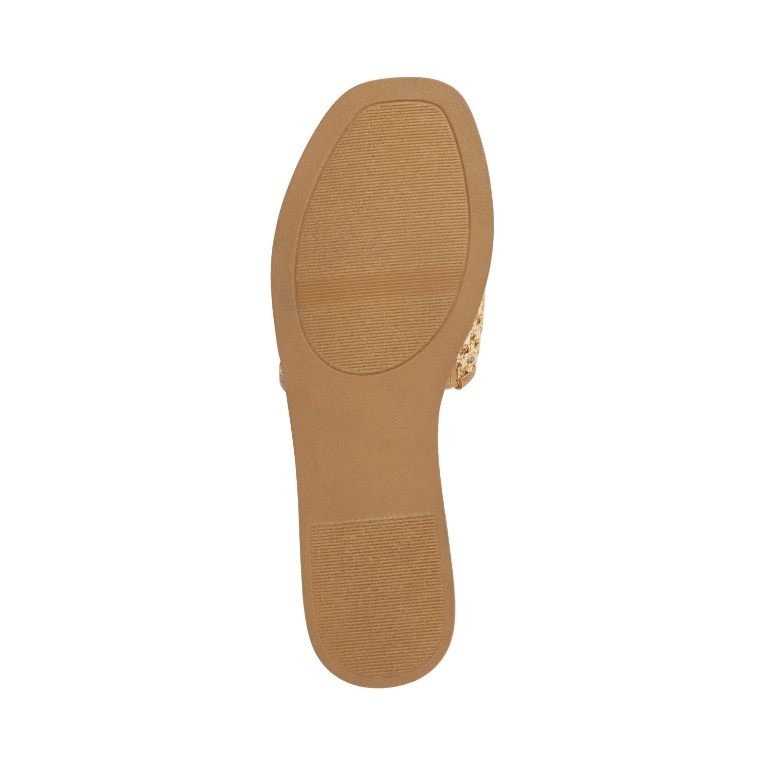 PRISILLA SLIDE SANDALS IN STATEMENT - Cognac Open Raffia - Image 5