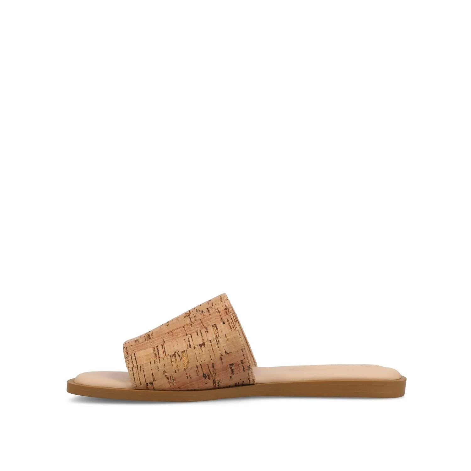 PRISILLA SLIDE SANDALS IN STATEMENT - Cork - Image 3