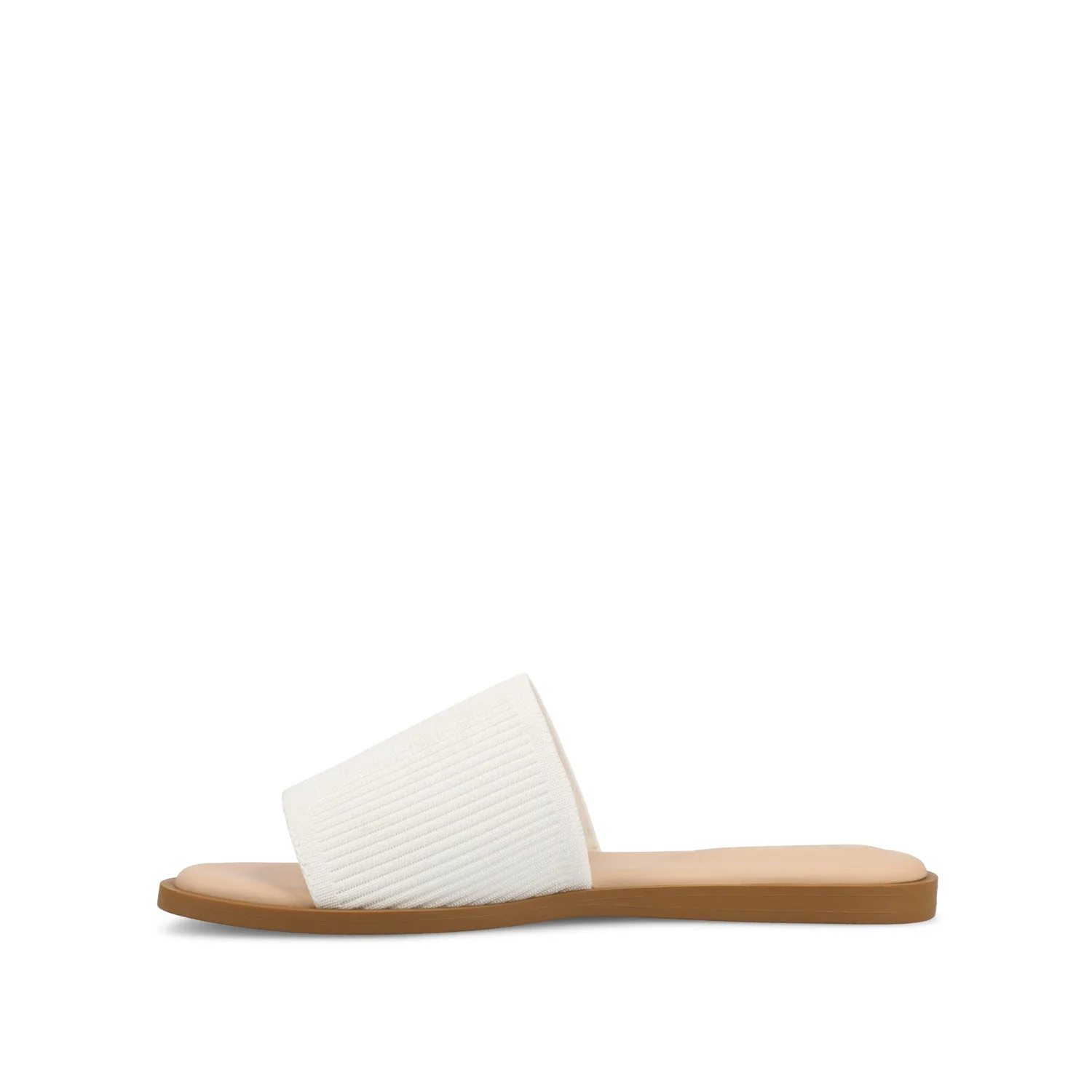 PRISILLA SLIDE SANDALS IN STATEMENT IN WIDE - White - Image 3