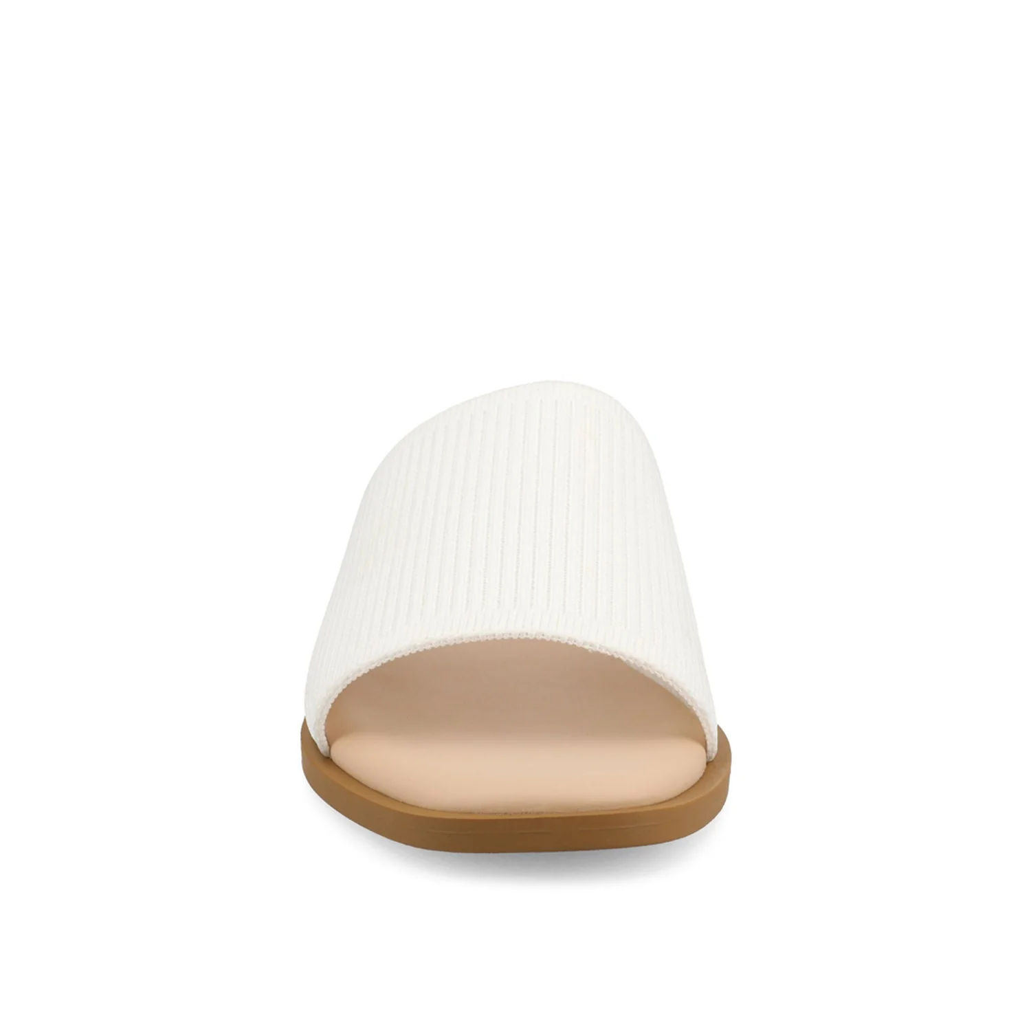 PRISILLA SLIDE SANDALS IN STATEMENT IN WIDE - White - Image 5