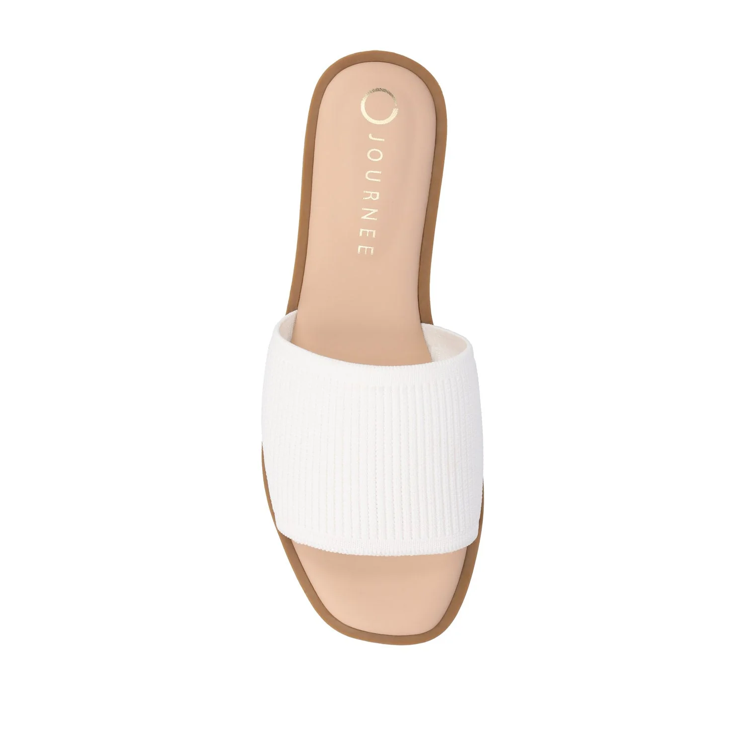 PRISILLA SLIDE SANDALS IN STATEMENT IN WIDE - White - Image 6
