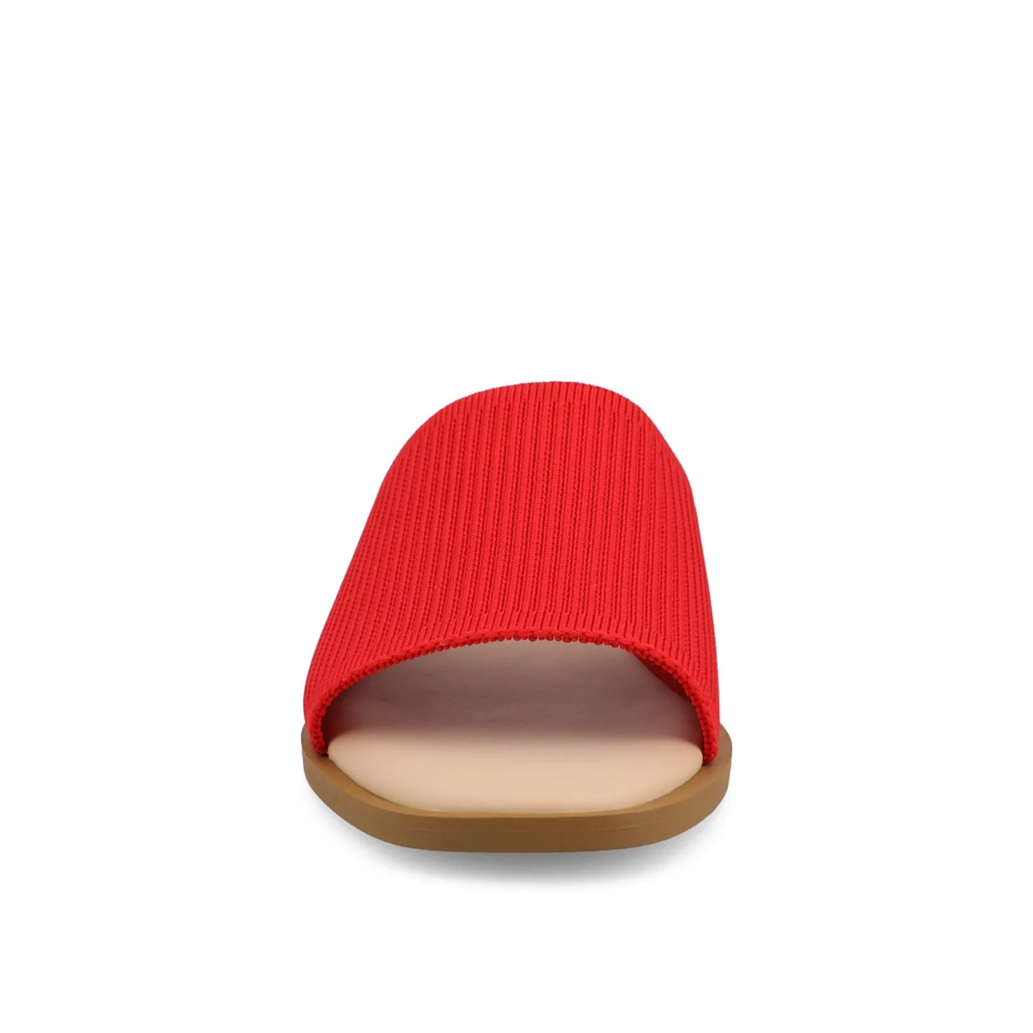PRISILLA SLIDE SANDALS IN STATEMENT - Red - Image 5