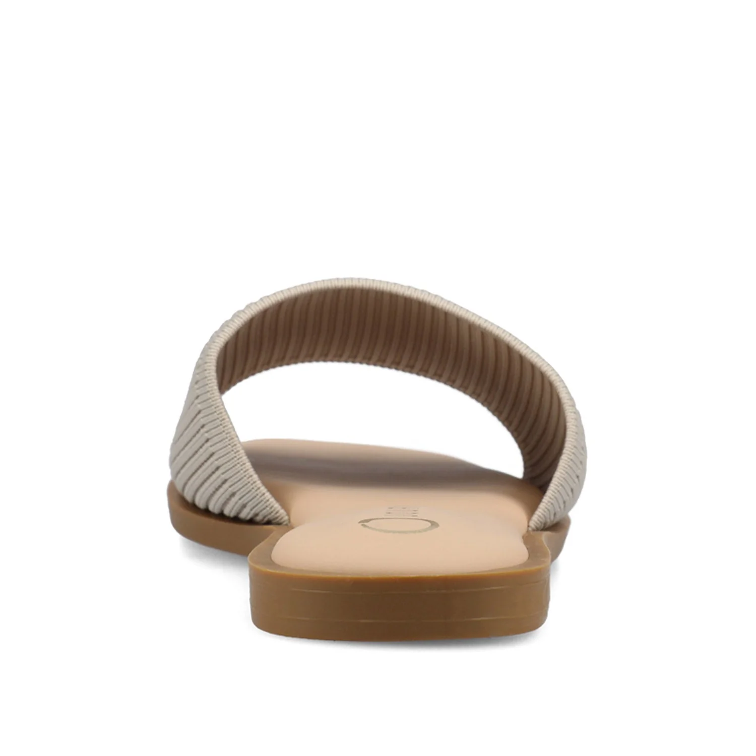 PRISILLA SLIDE SANDALS IN KNIT FABRIC - Taupe - Image 7