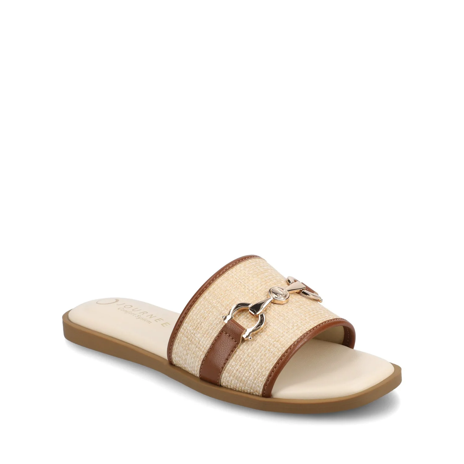 PRIYA SLIP ON SANDALS - Natural Cognac - Image 2