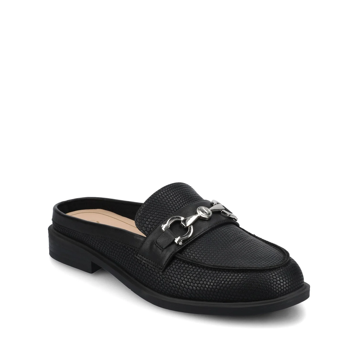 RAYLA SLIP ON LOAFERS - Black Lizard - Image 4