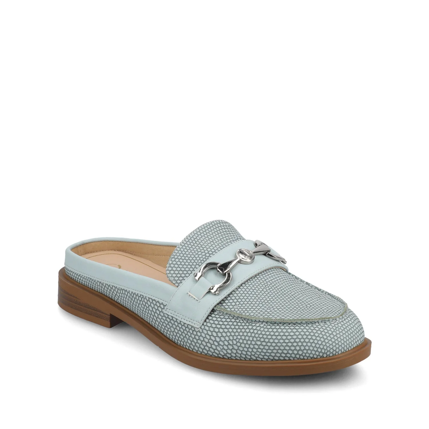 RAYLA SLIP ON LOAFERS - Blue Lizard - Image 3