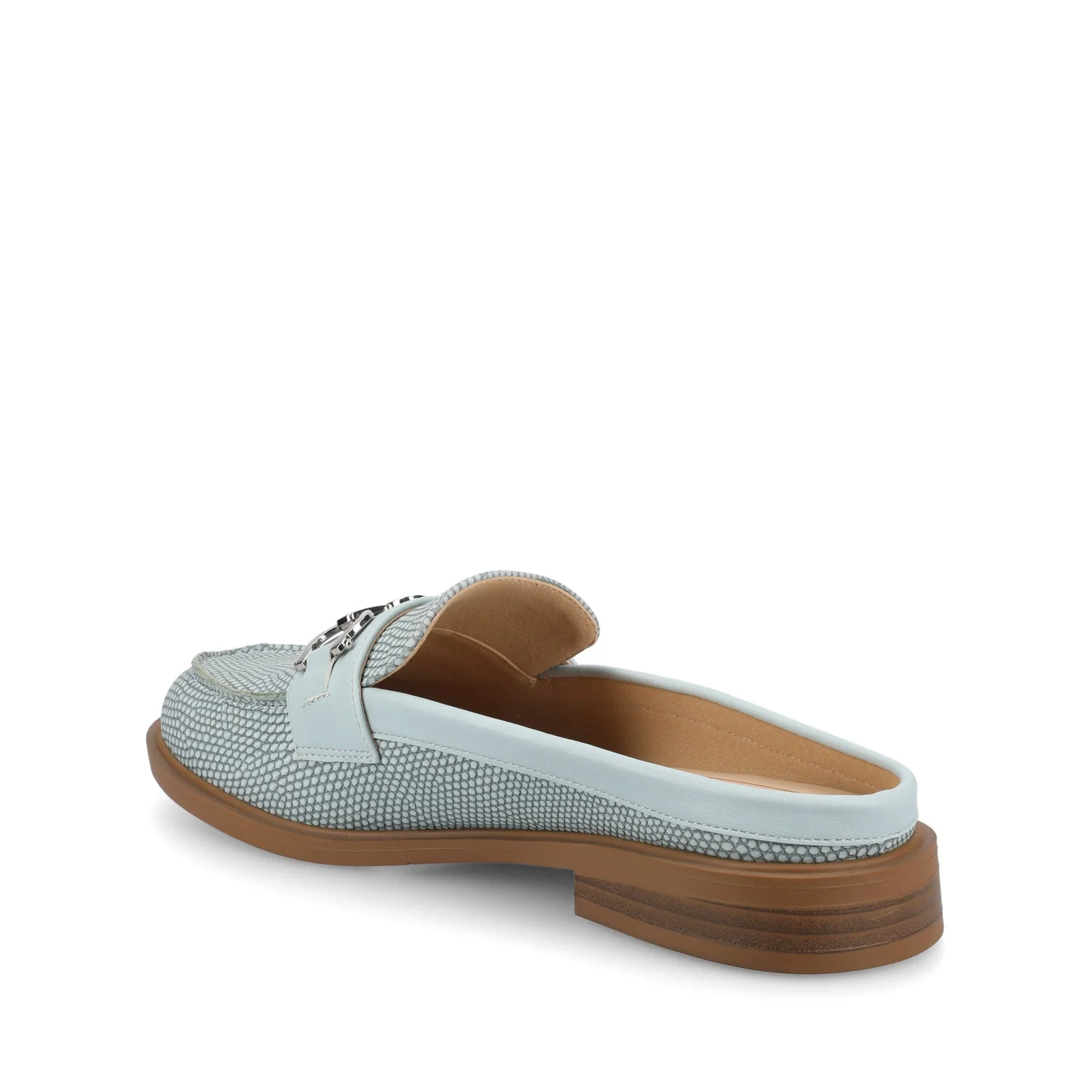 RAYLA SLIP ON LOAFERS - Blue Lizard - Image 4