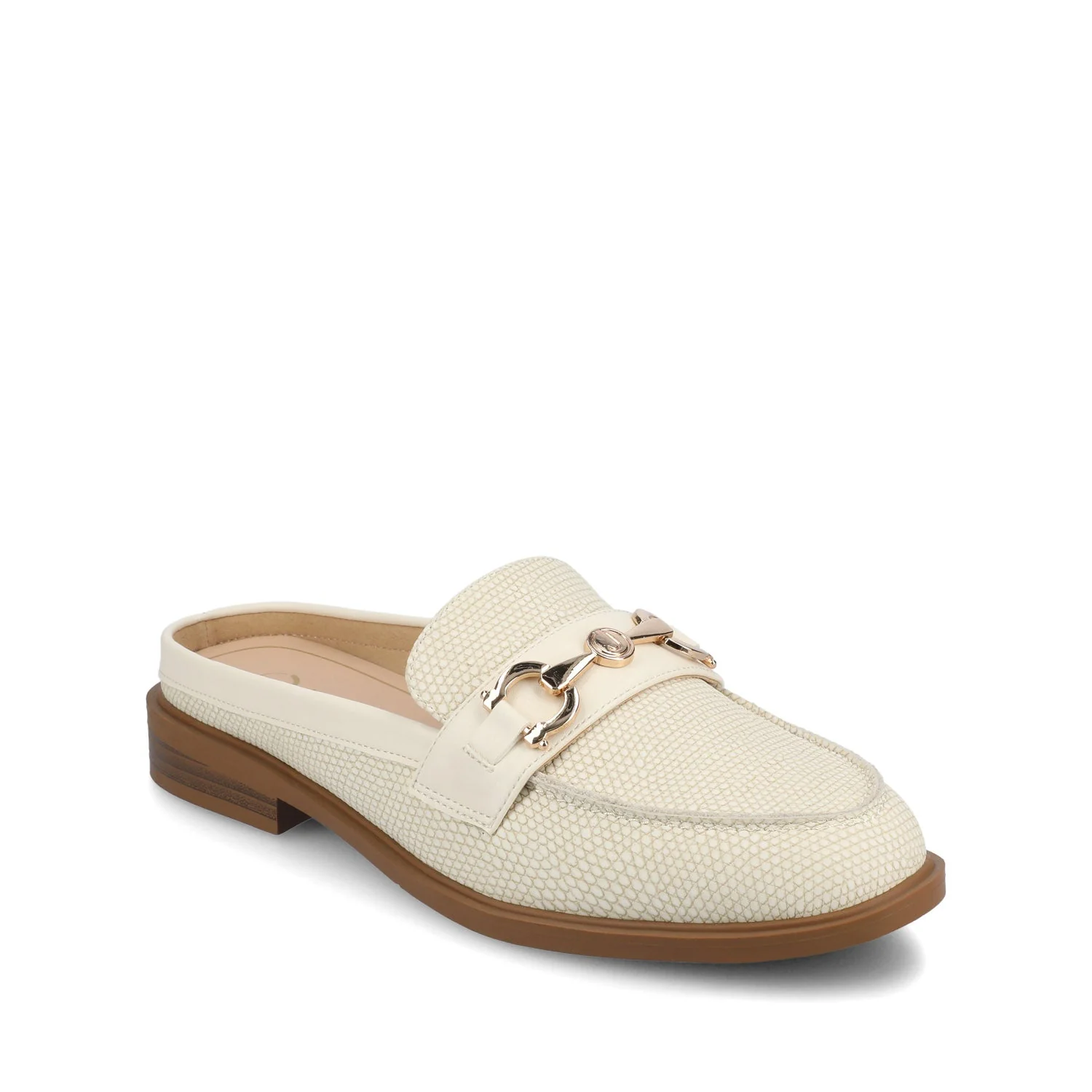 RAYLA SLIP ON LOAFERS - Bone Lizard - Image 4